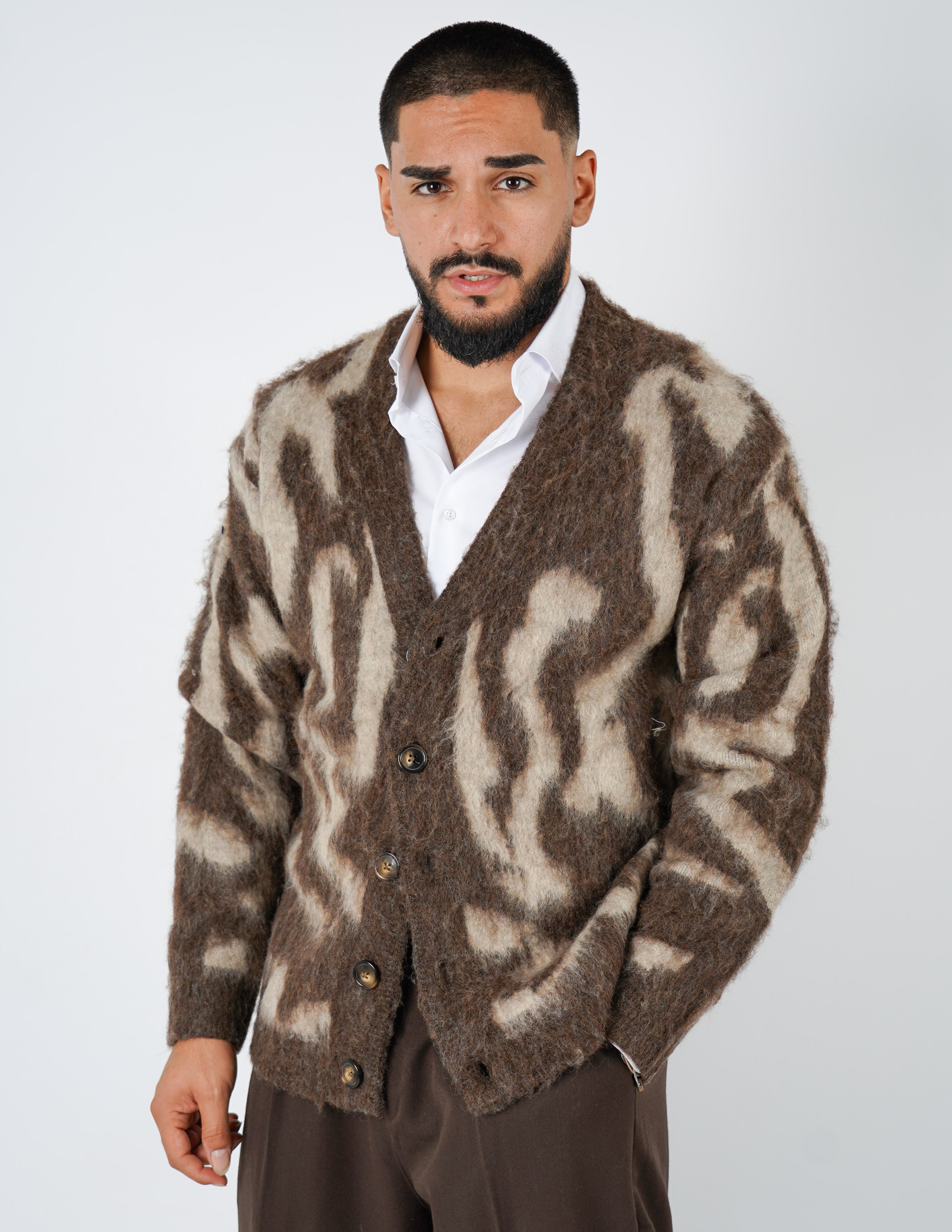 CARDIGAN STRUTTURATO A FANTASIA