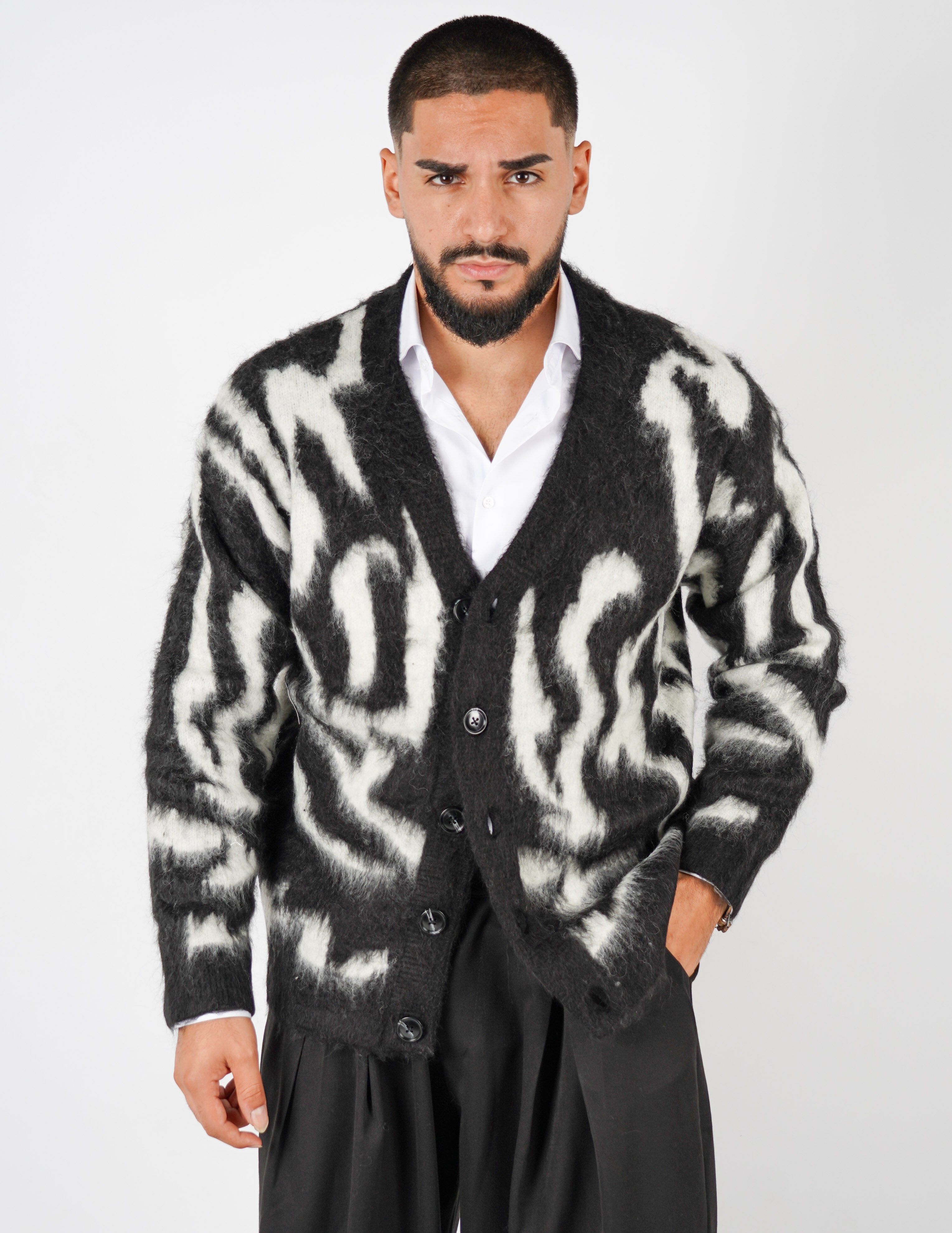 CARDIGAN STRUTTURATO A FANTASIA