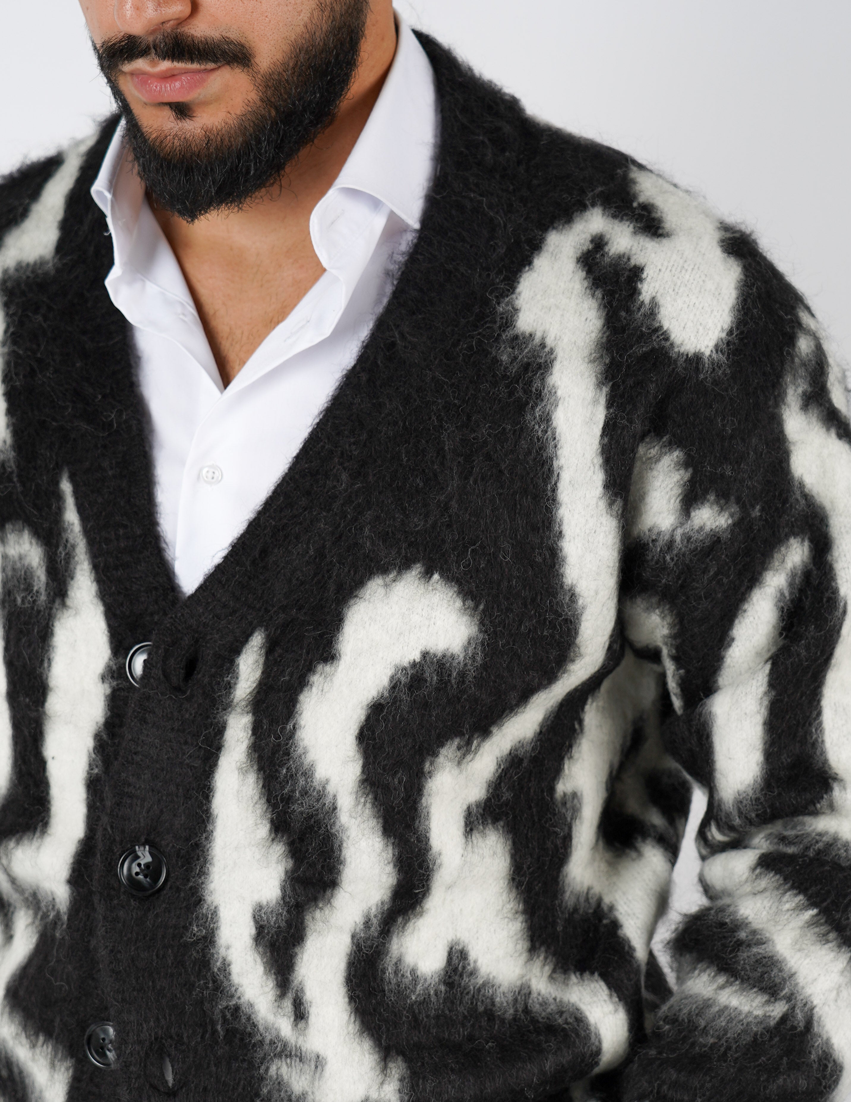 CARDIGAN STRUTTURATO A FANTASIA