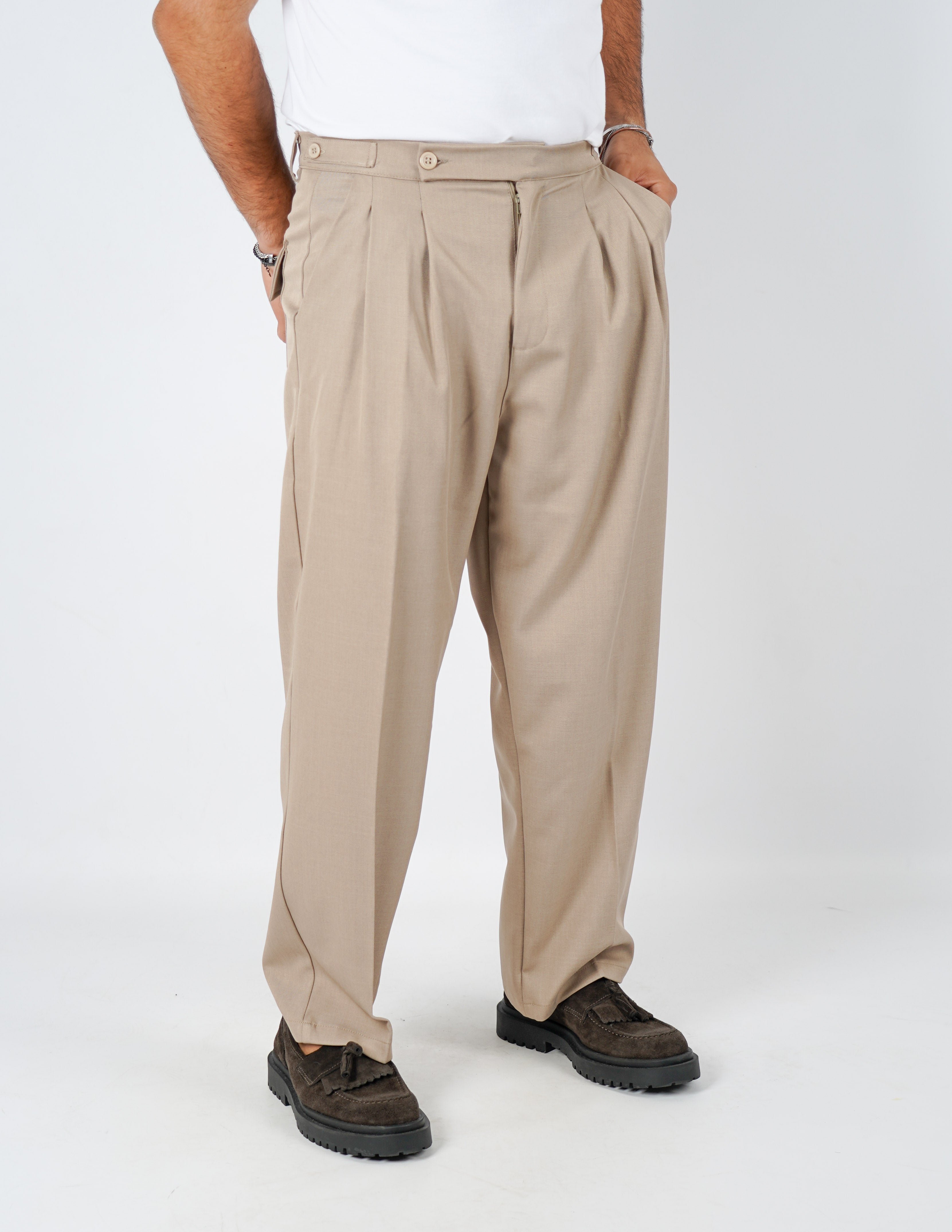 pantalone sartoriale wide fit