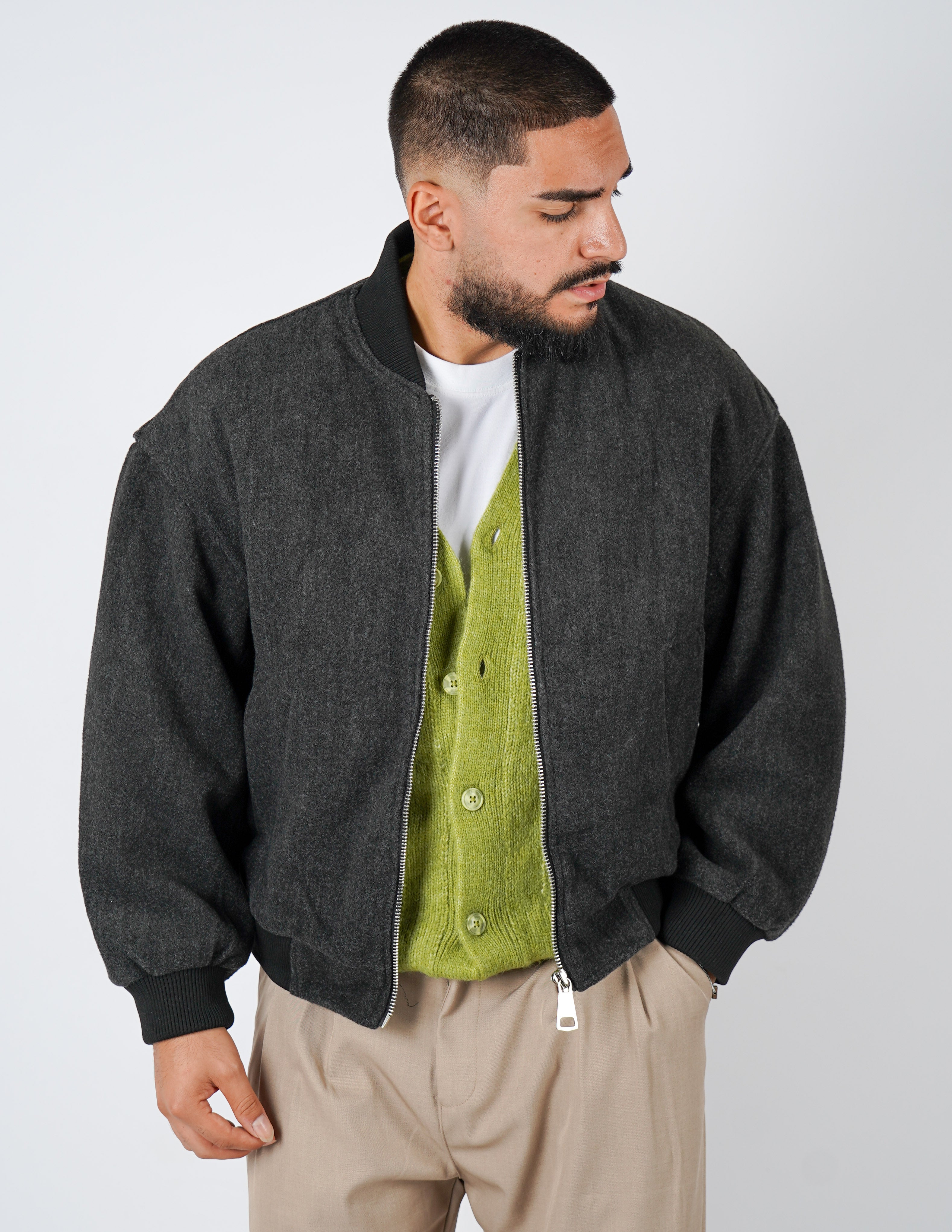 GIUBBINO CROP IN LANA oversize