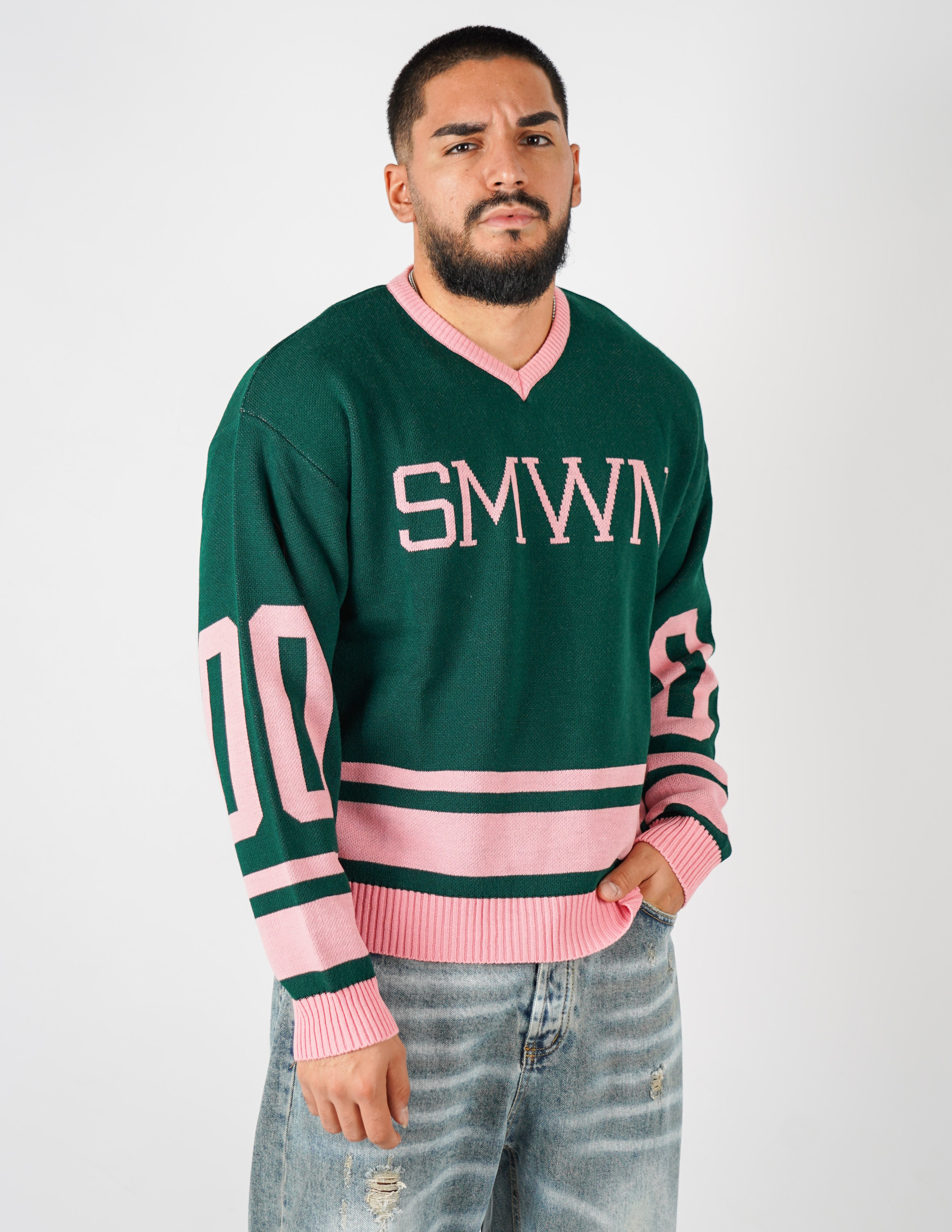 MAGLIA A PUNTA CON SCRITTE