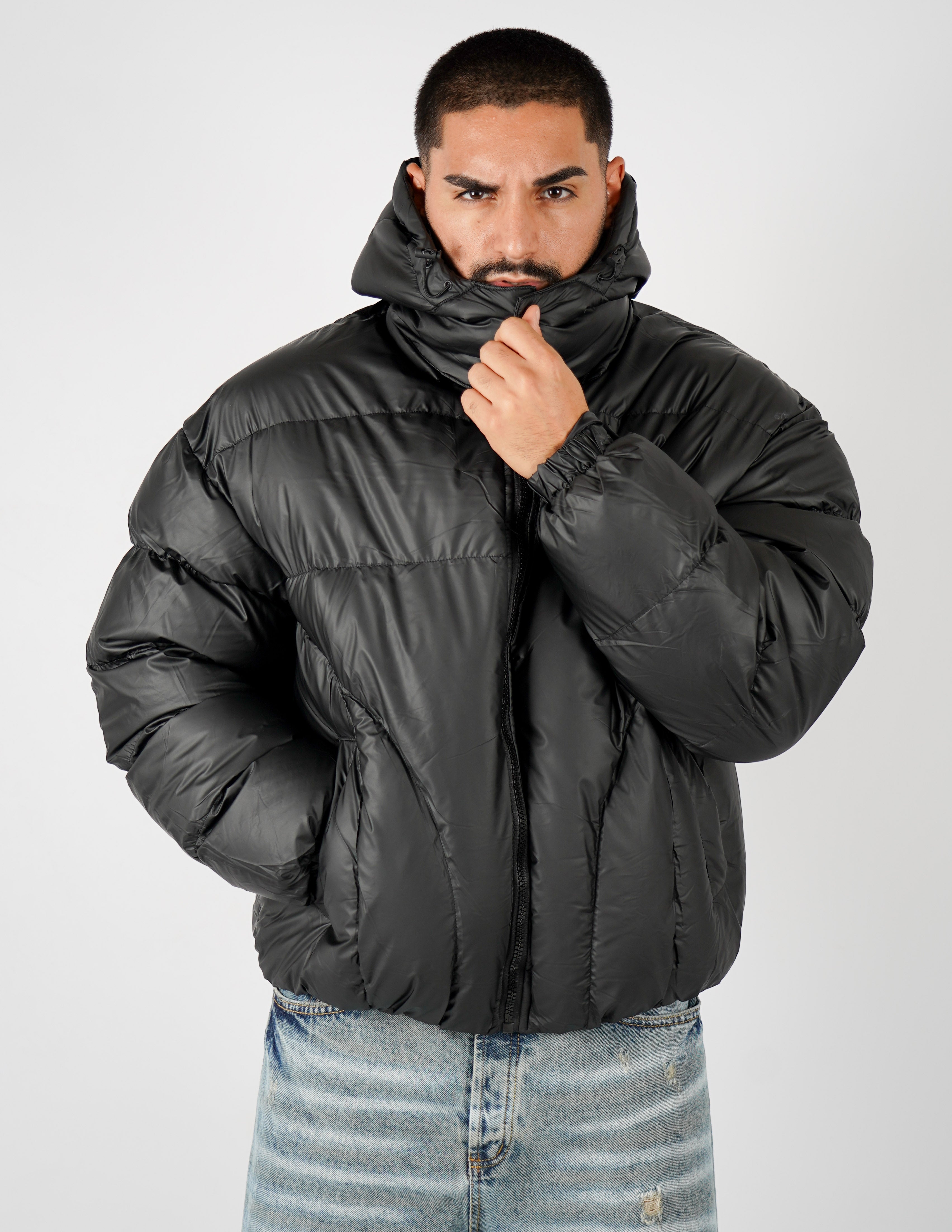 BOMBER CON CAPPUCCIO CROP FIT