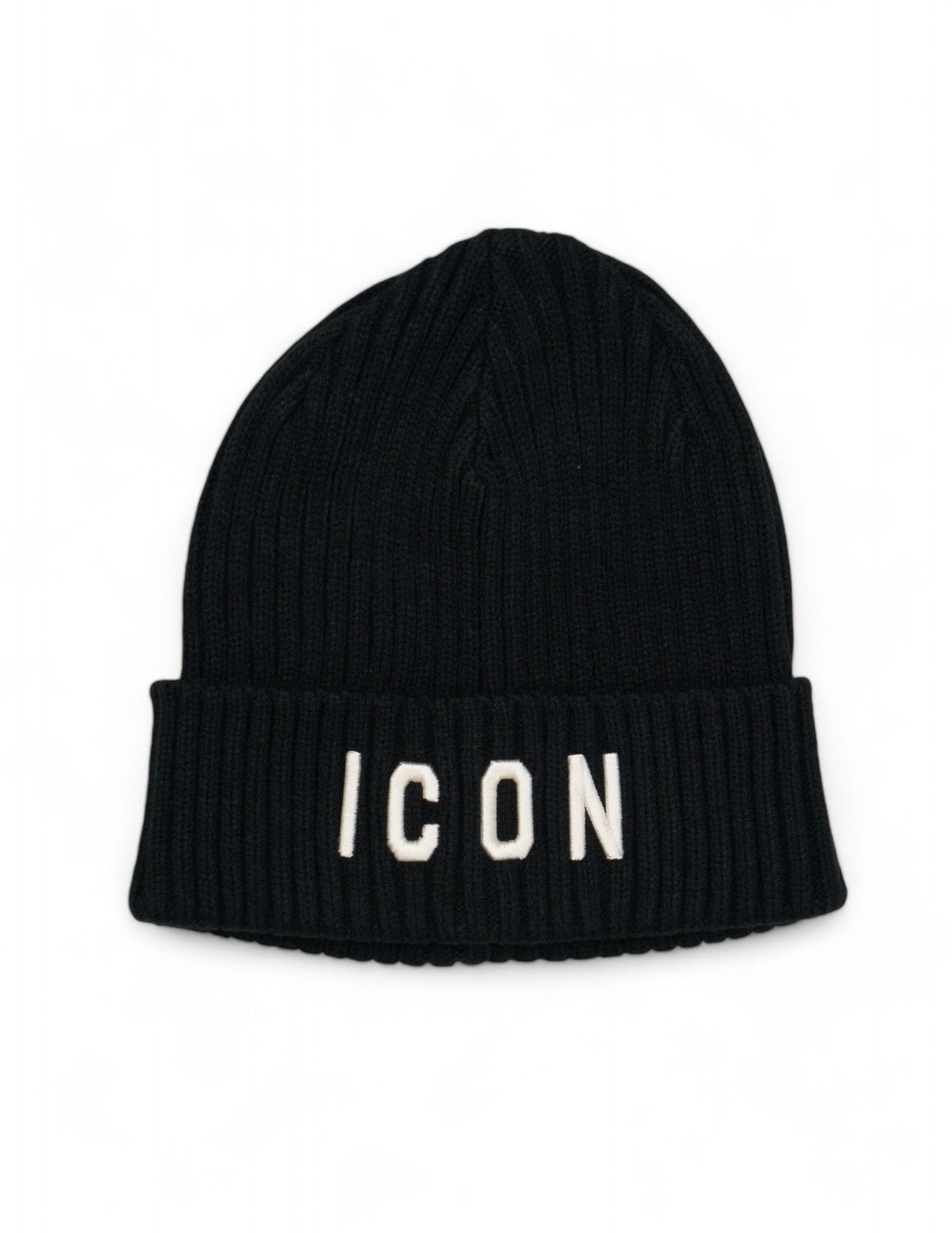 cappello in lana con ricamo ICON