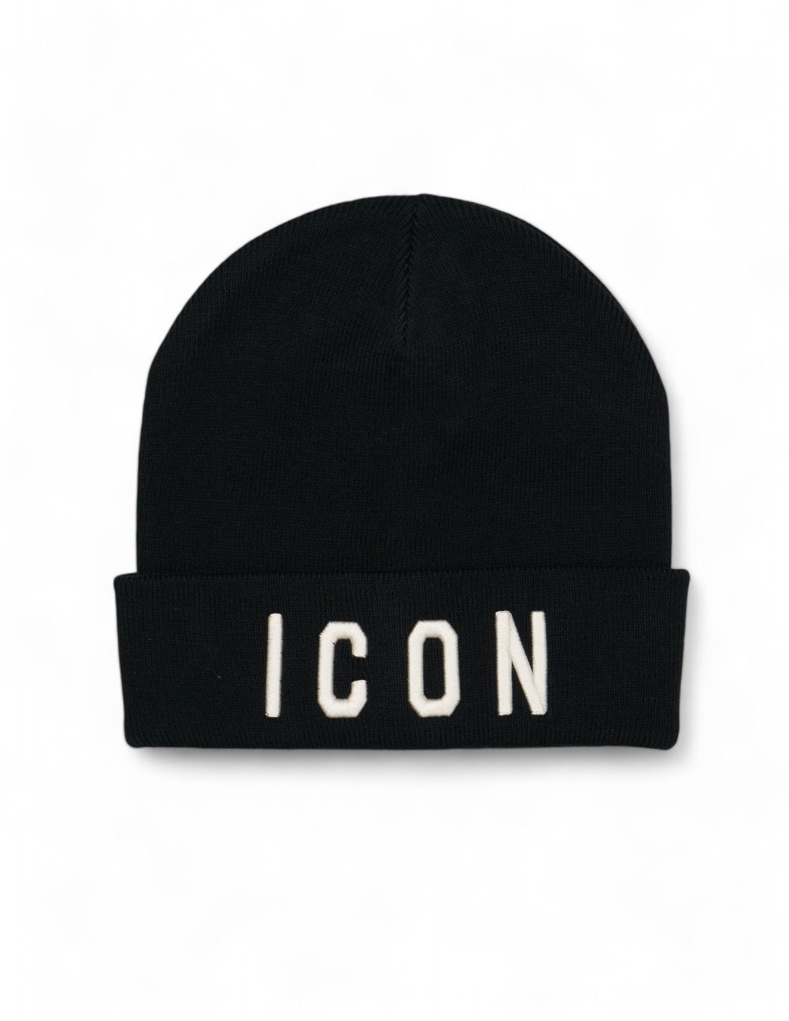 cappello in lana con ricamo ICON