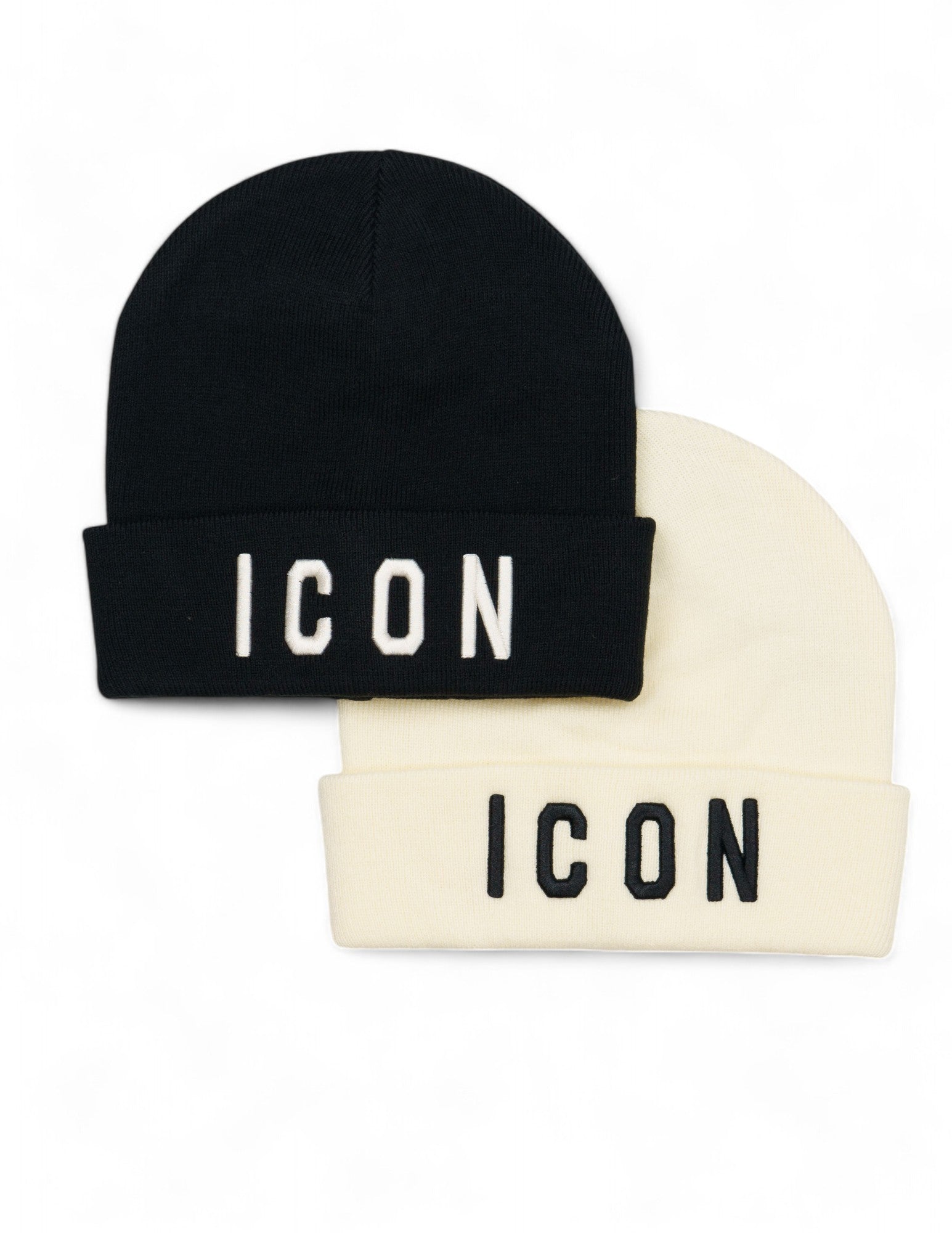 cappello in lana con ricamo ICON