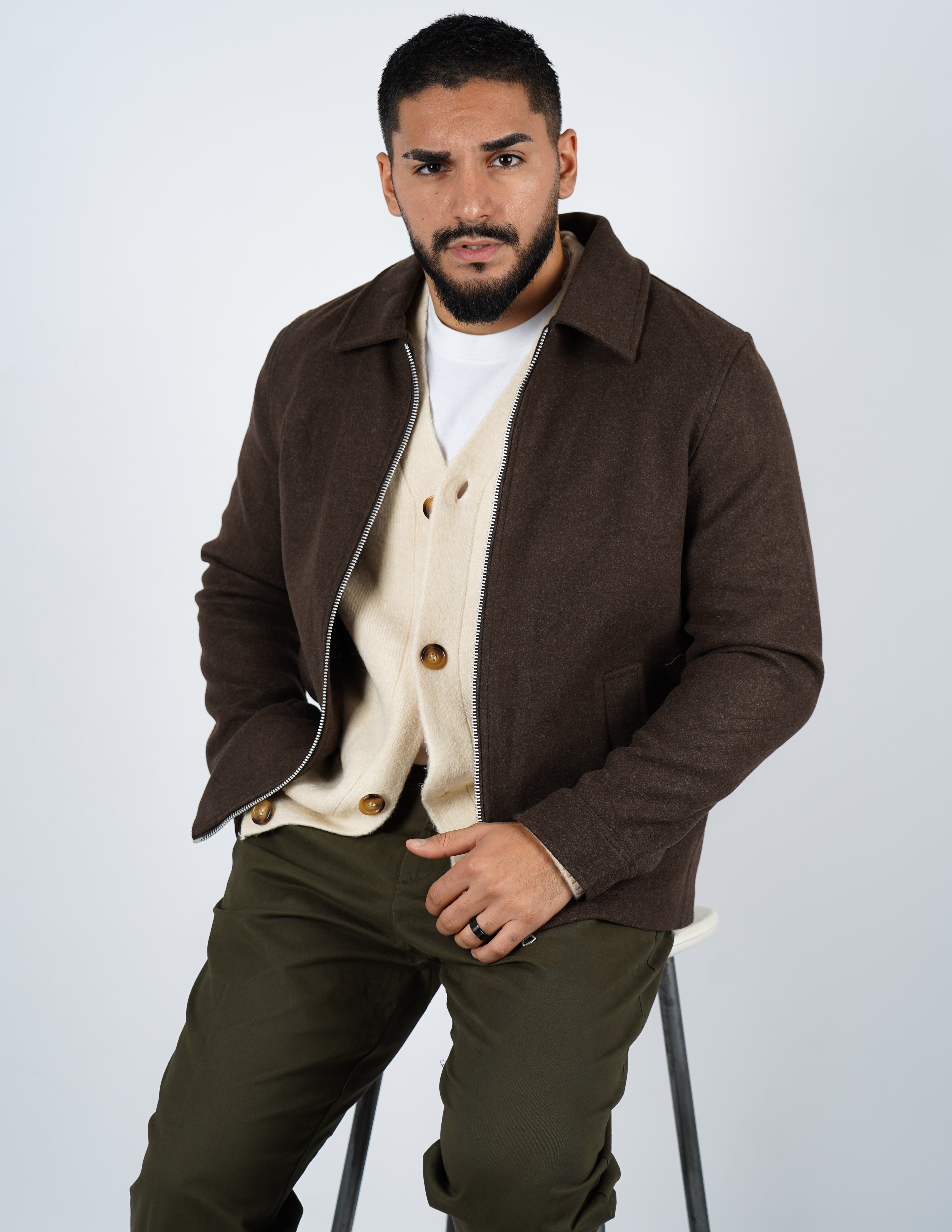 cappottino uomo con zip