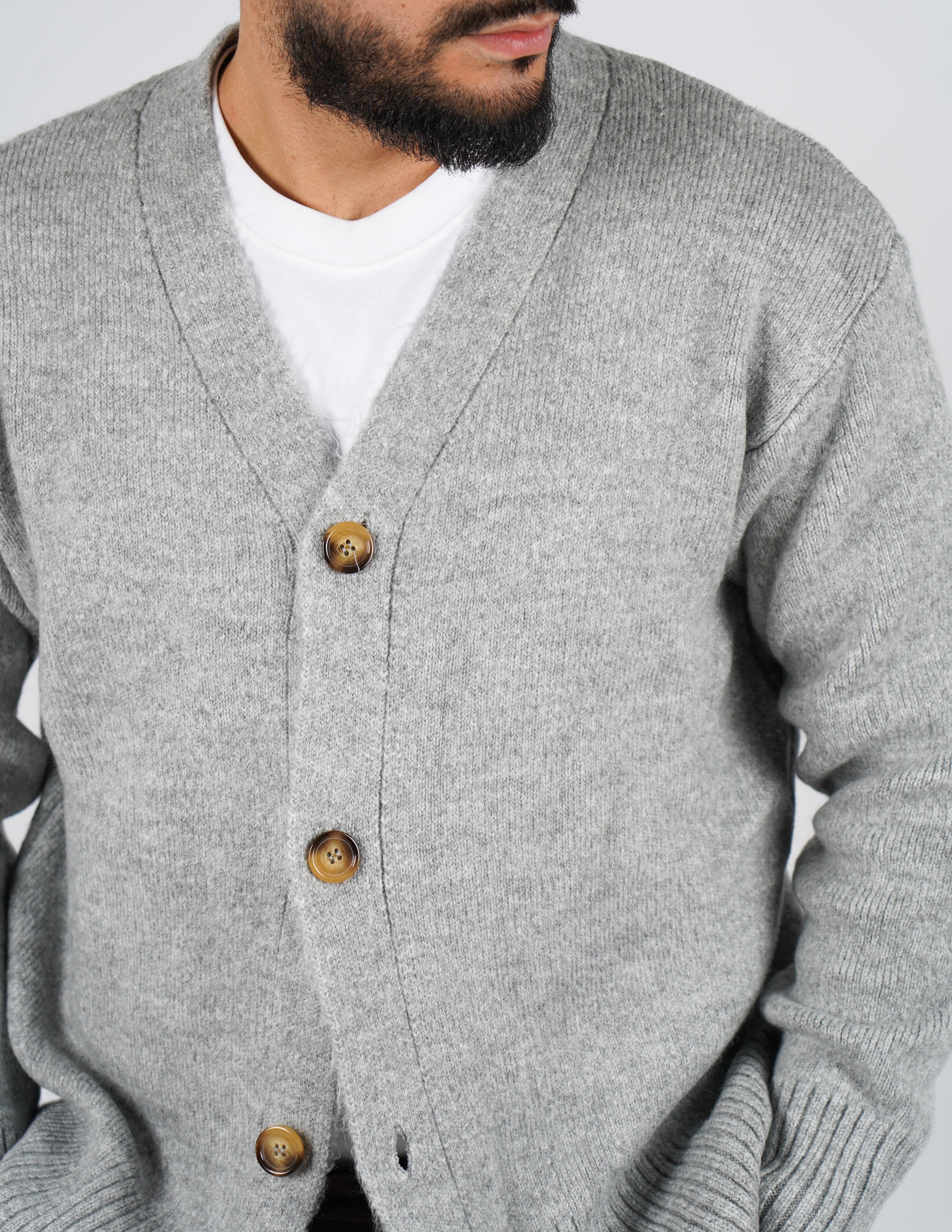 Cardigan in lana doppia