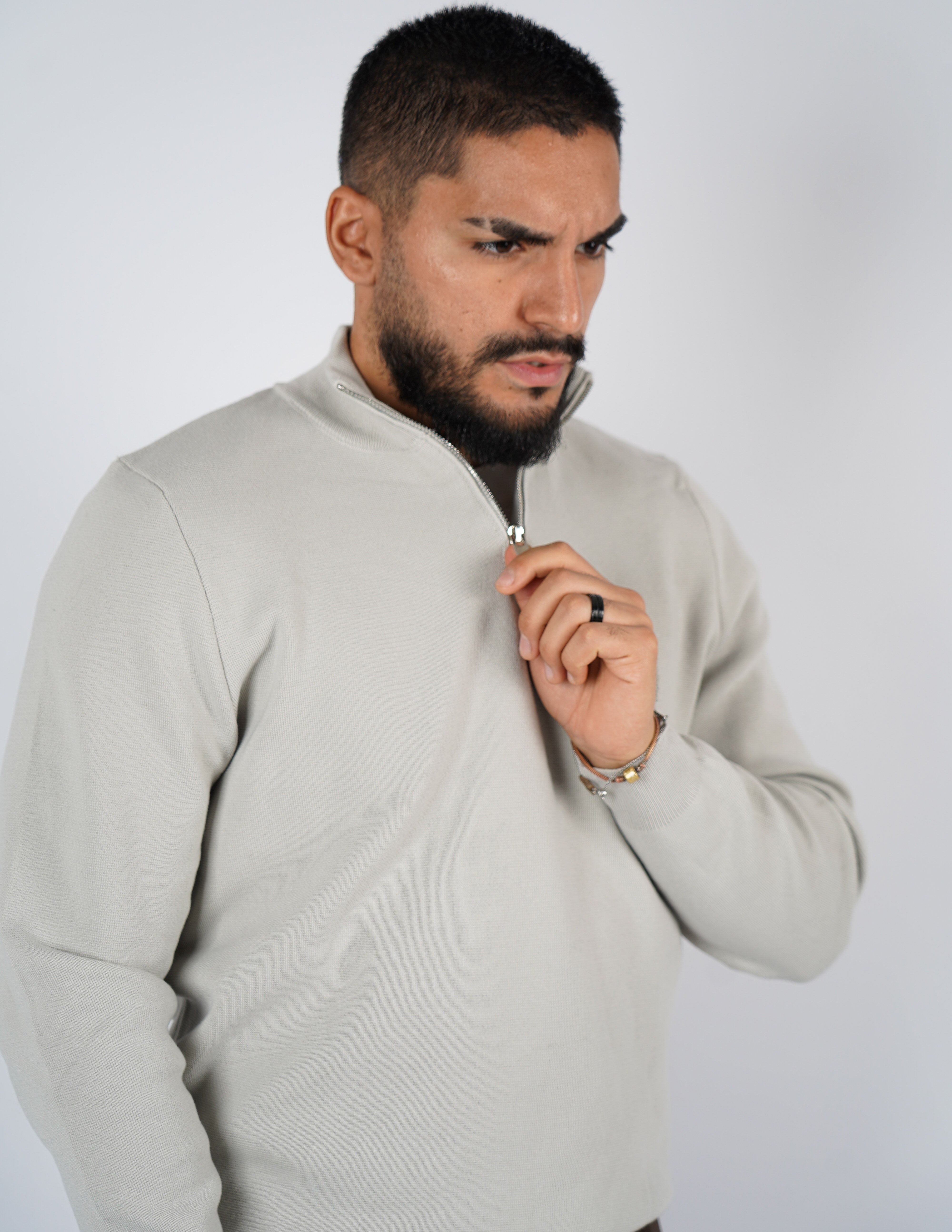 Maglione uomo mezza zip