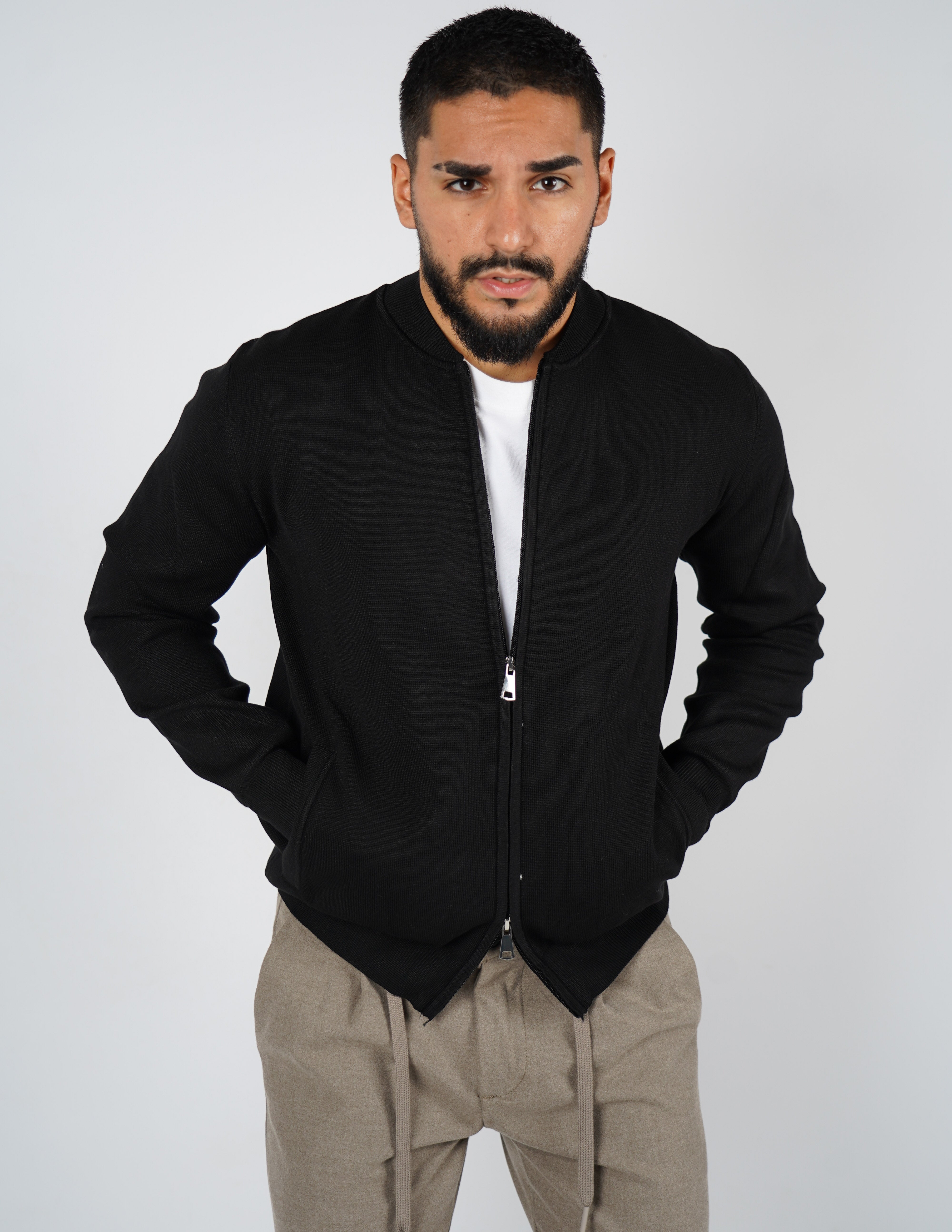 cardigan college con zip