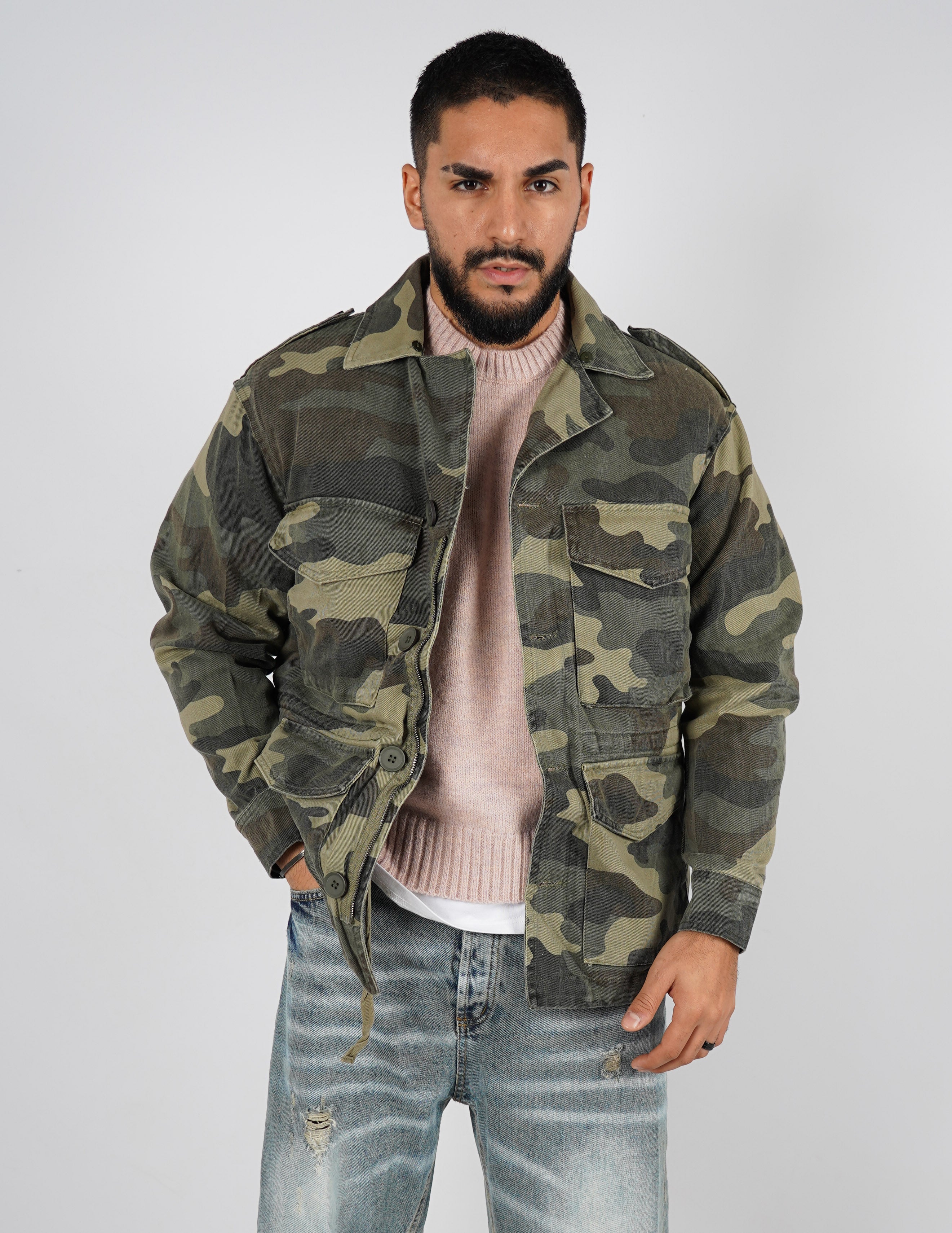 giubbino uomo camouflage