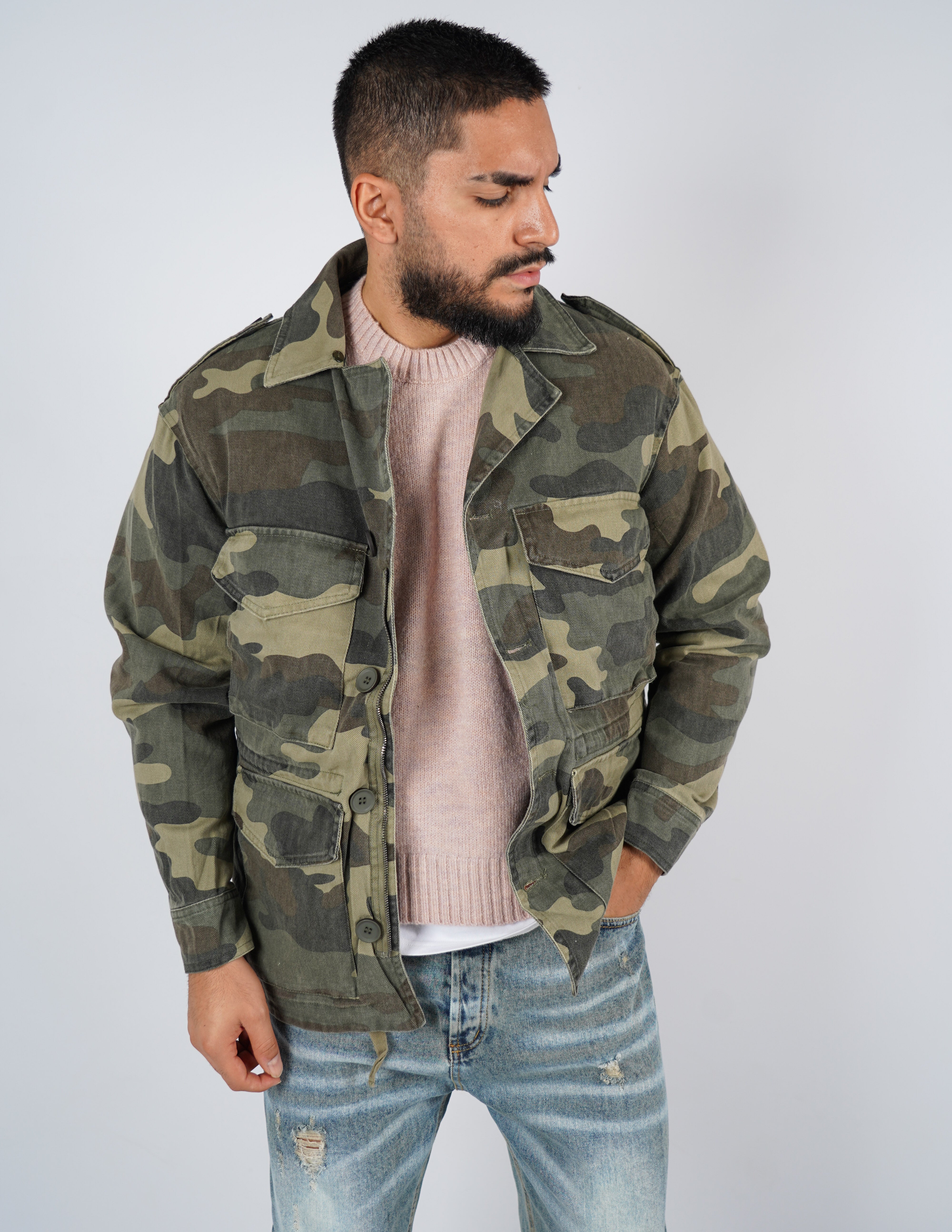 giubbino uomo camouflage