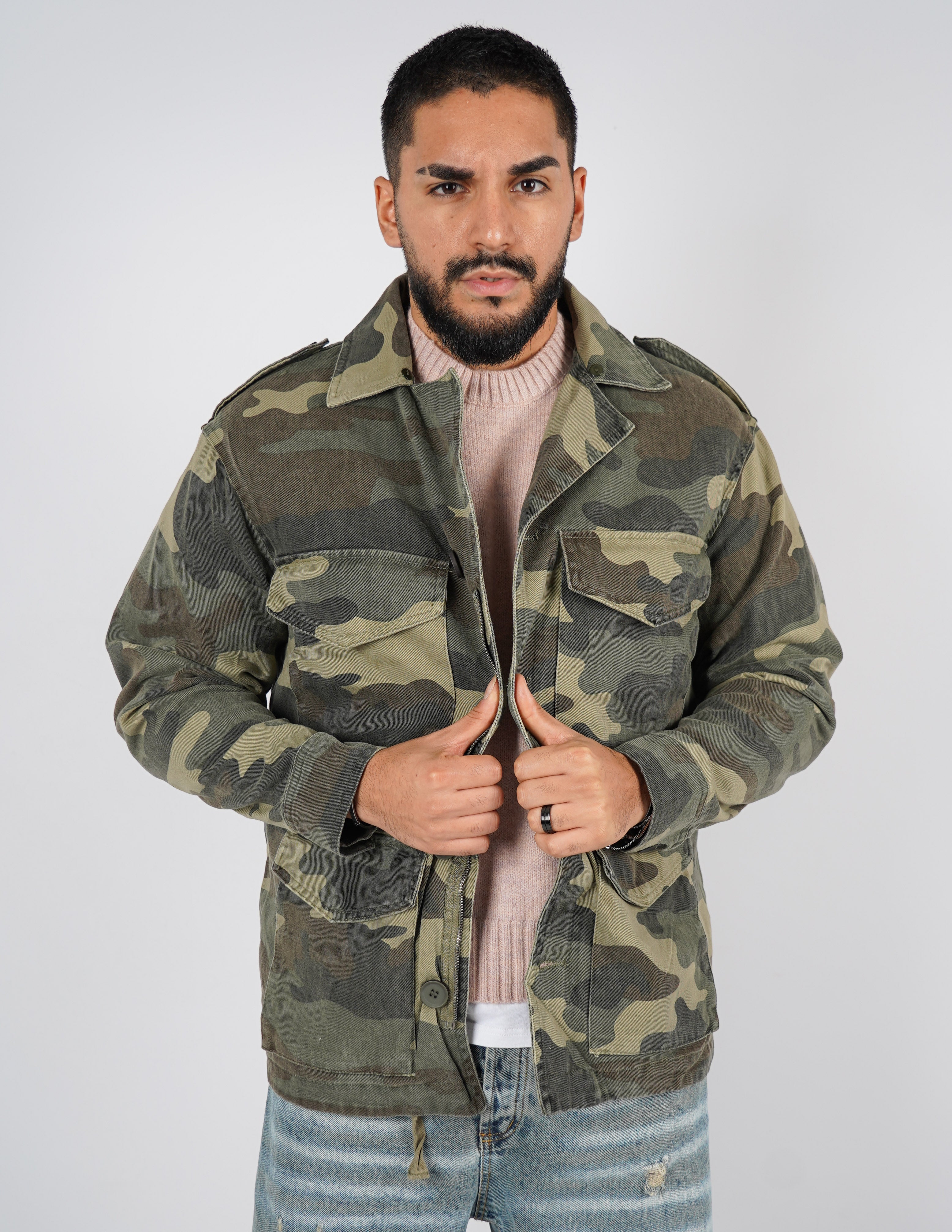 giubbino uomo camouflage