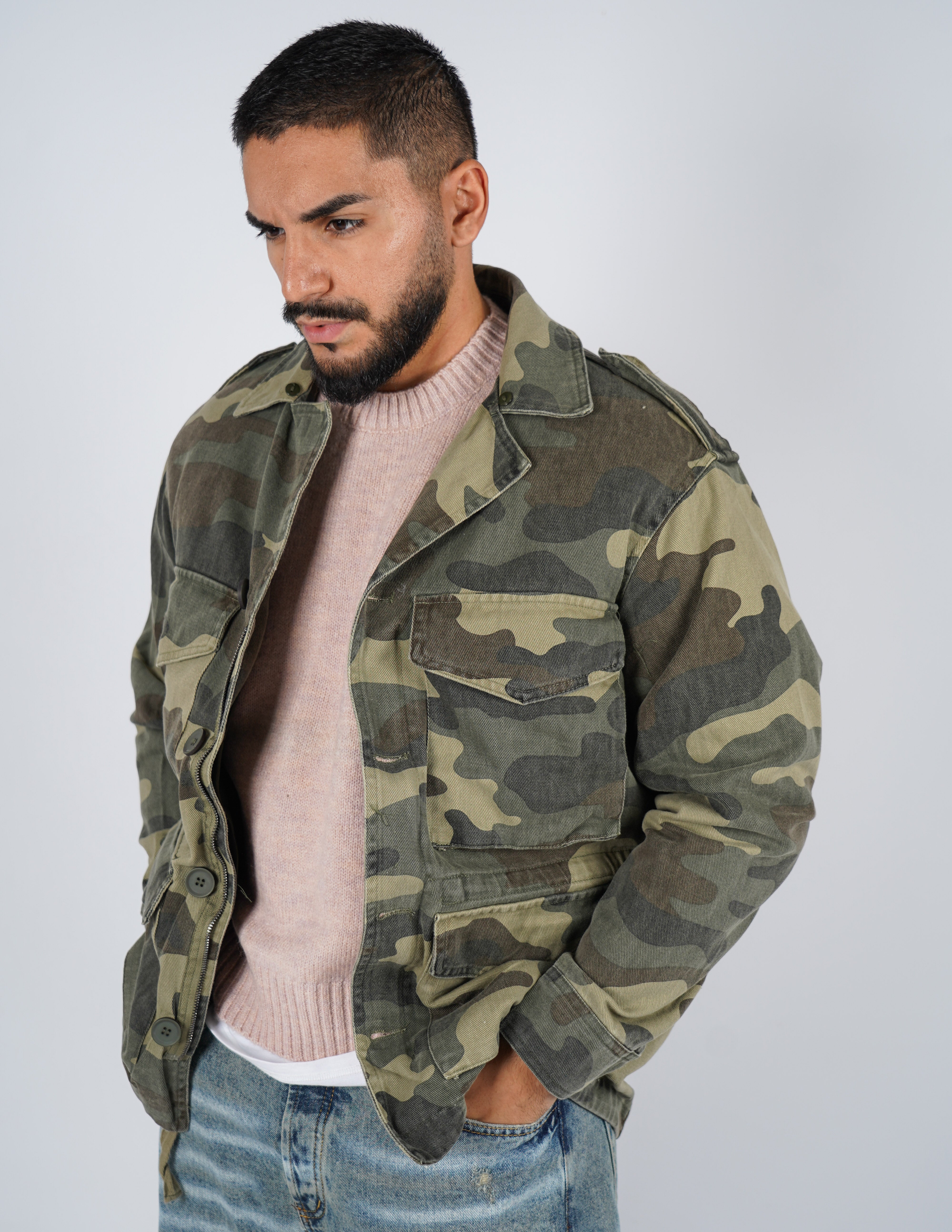 giubbino uomo camouflage