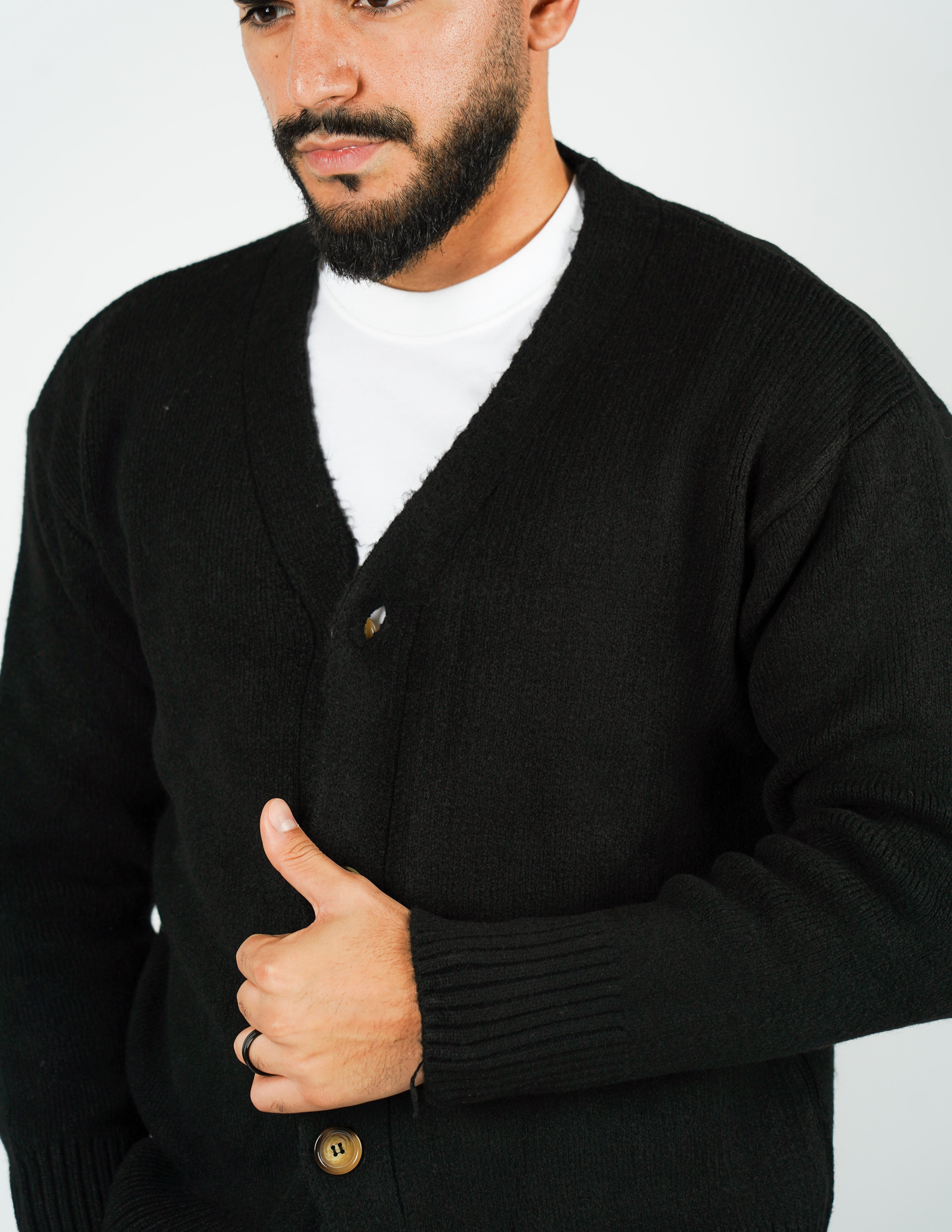 Cardigan in lana doppia