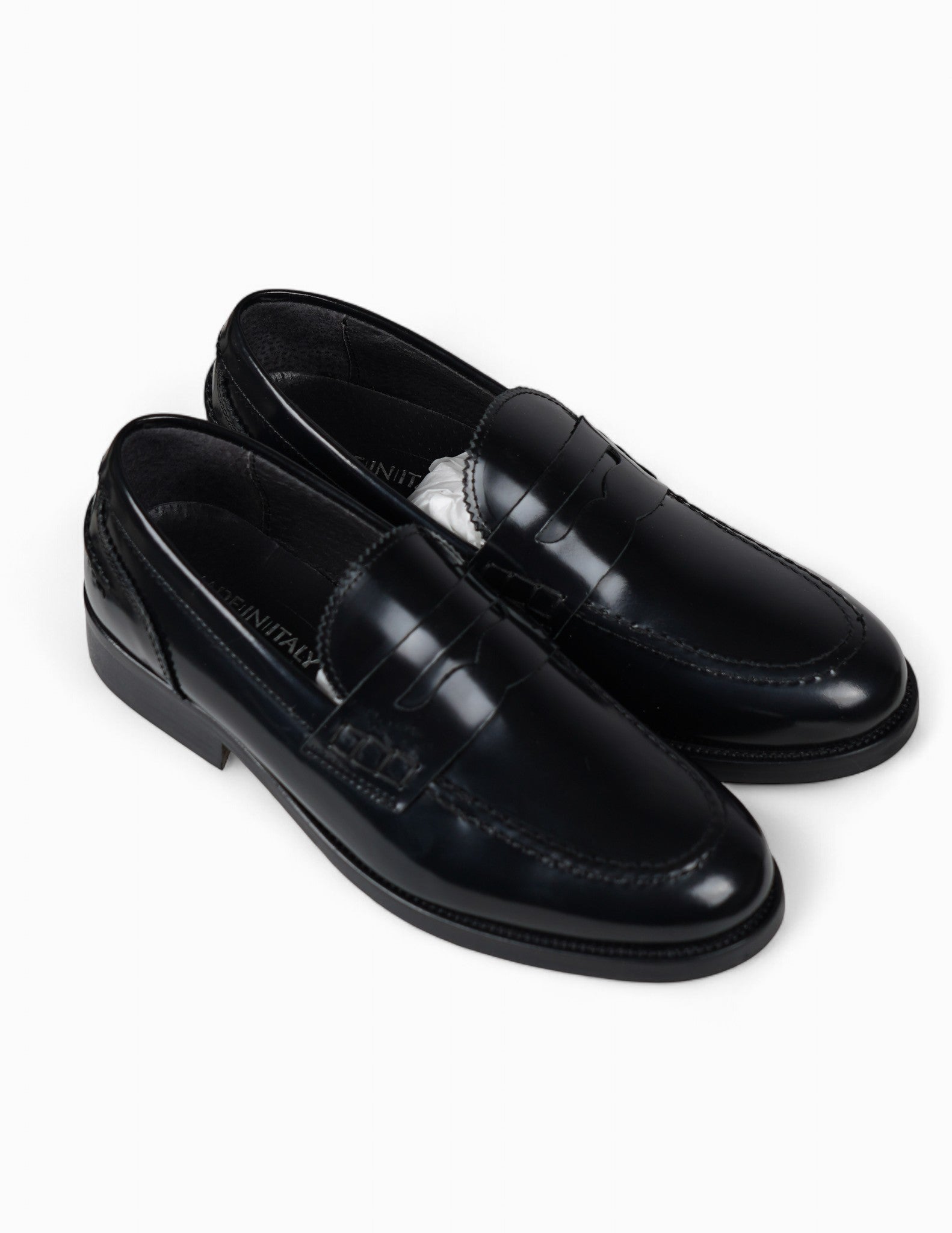 mocassino uomo classico lucido in pelle