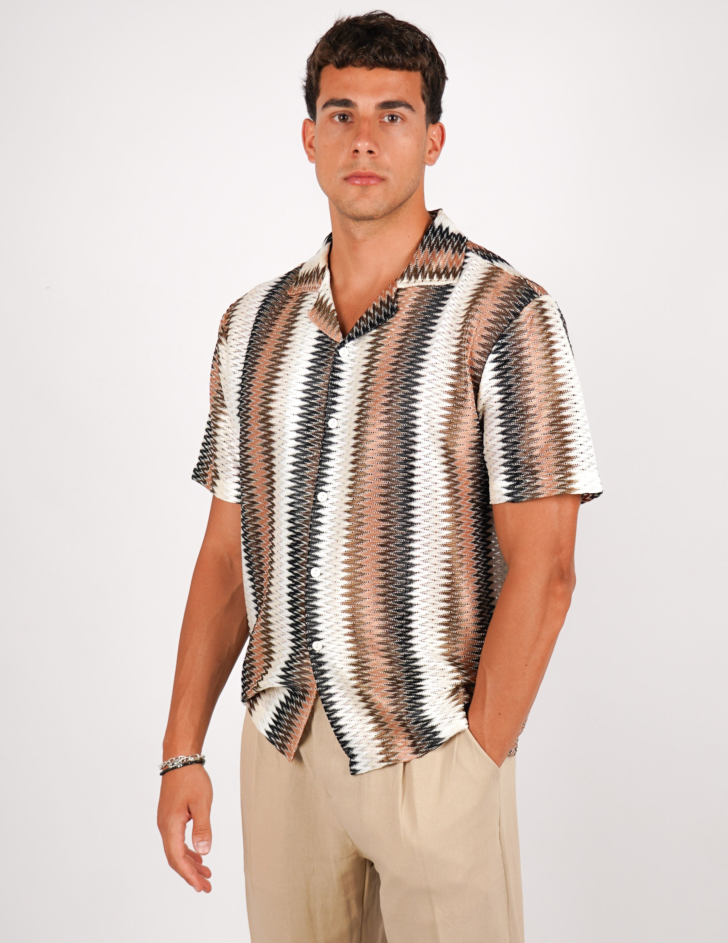 CAMICIA CROCHET A FANTASIA