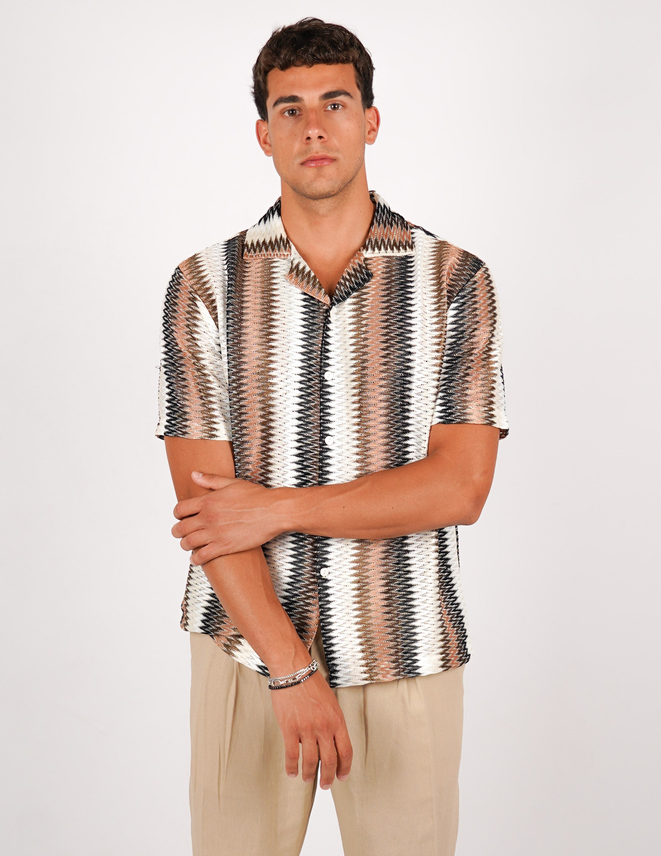 CAMICIA CROCHET A FANTASIA