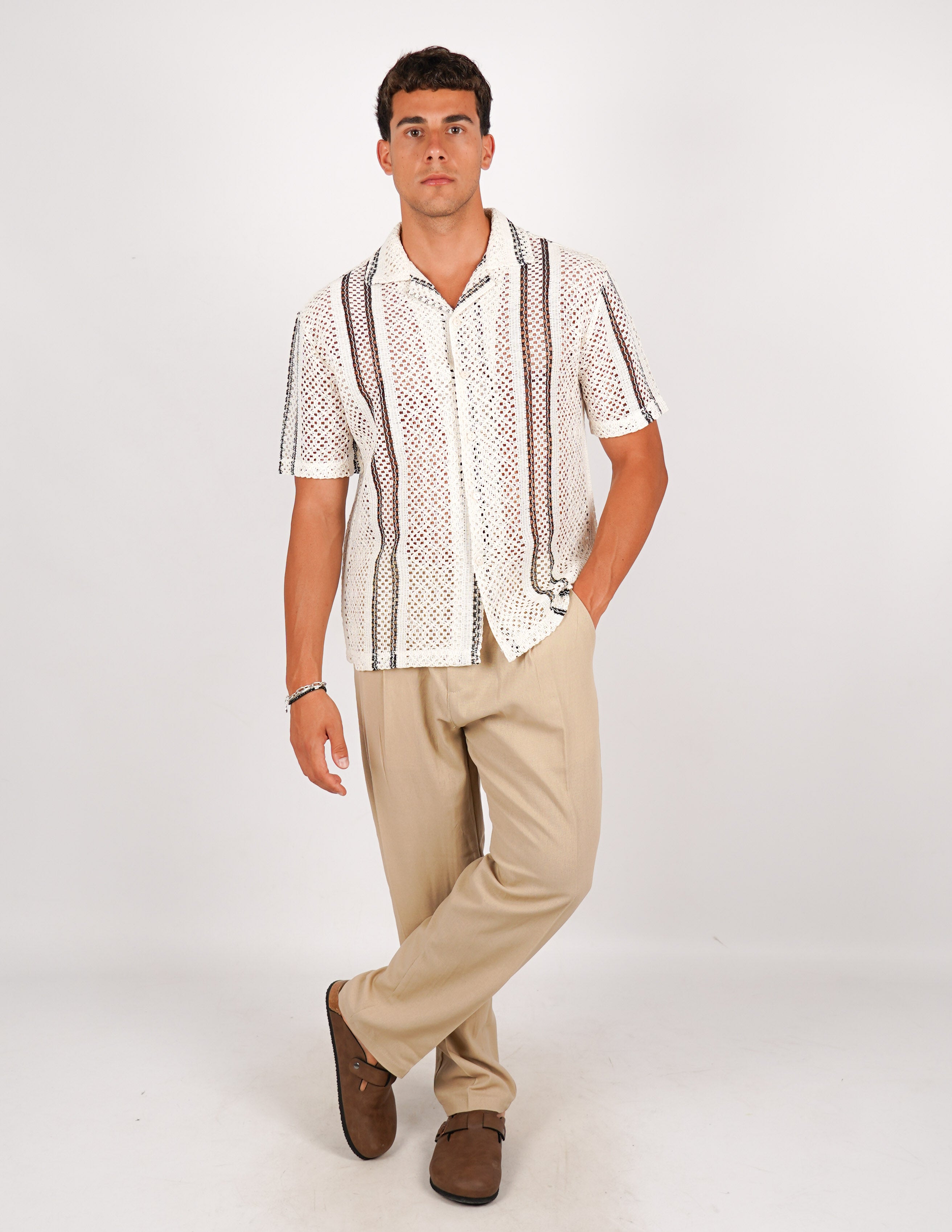 CAMICIA CROCHET A FANTASIA