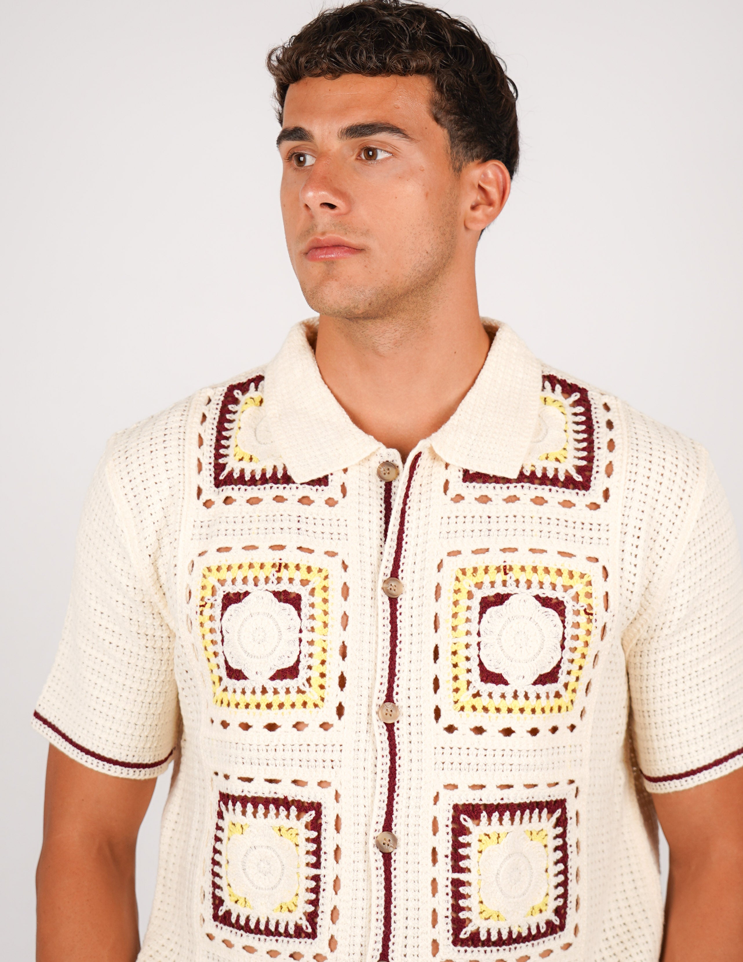 CAMICIA CROCHET A FANTASIA
