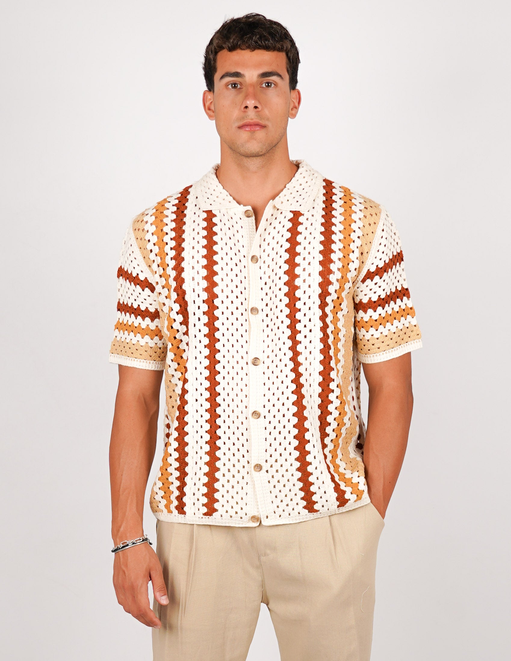 CAMICIA CROCHET A FANTASIA