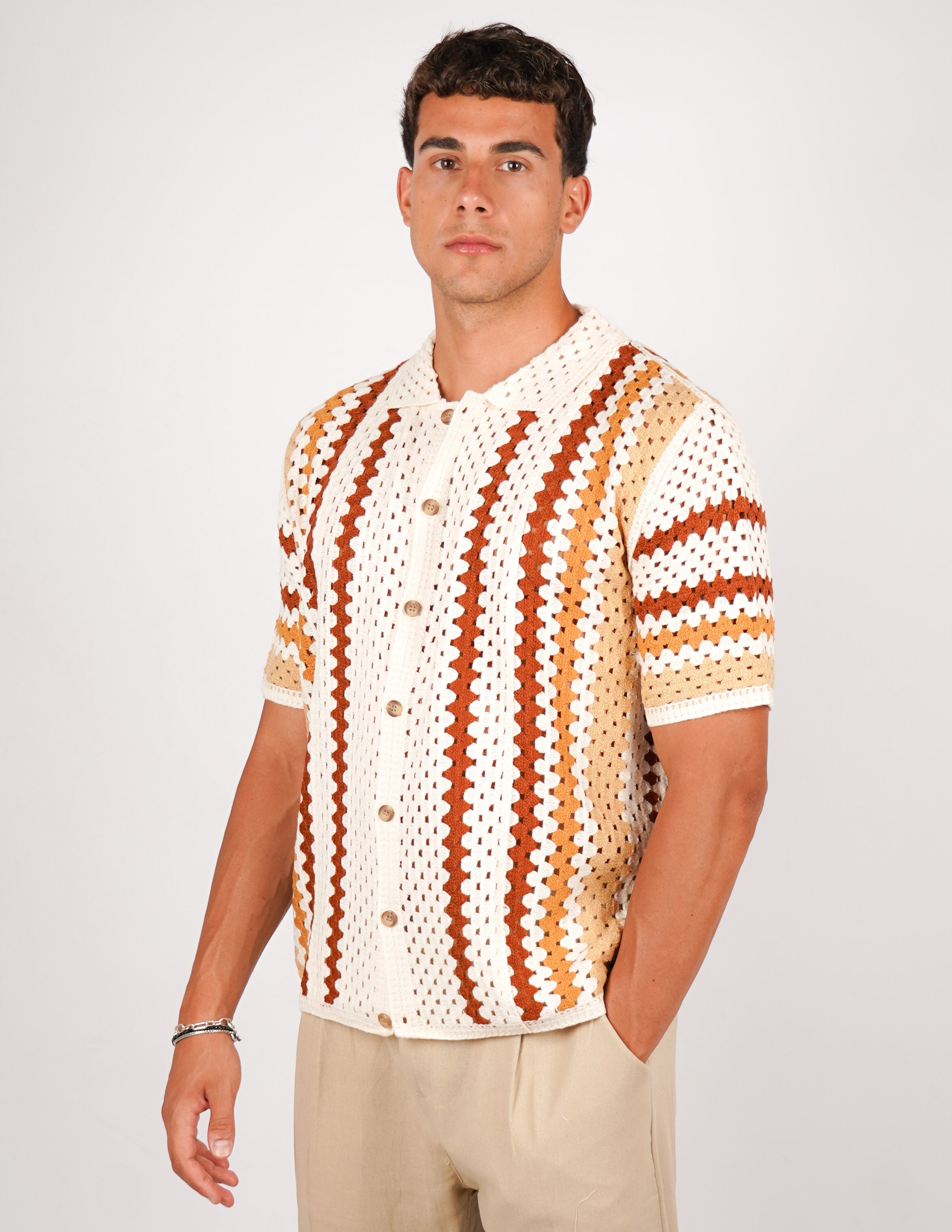 CAMICIA CROCHET A FANTASIA