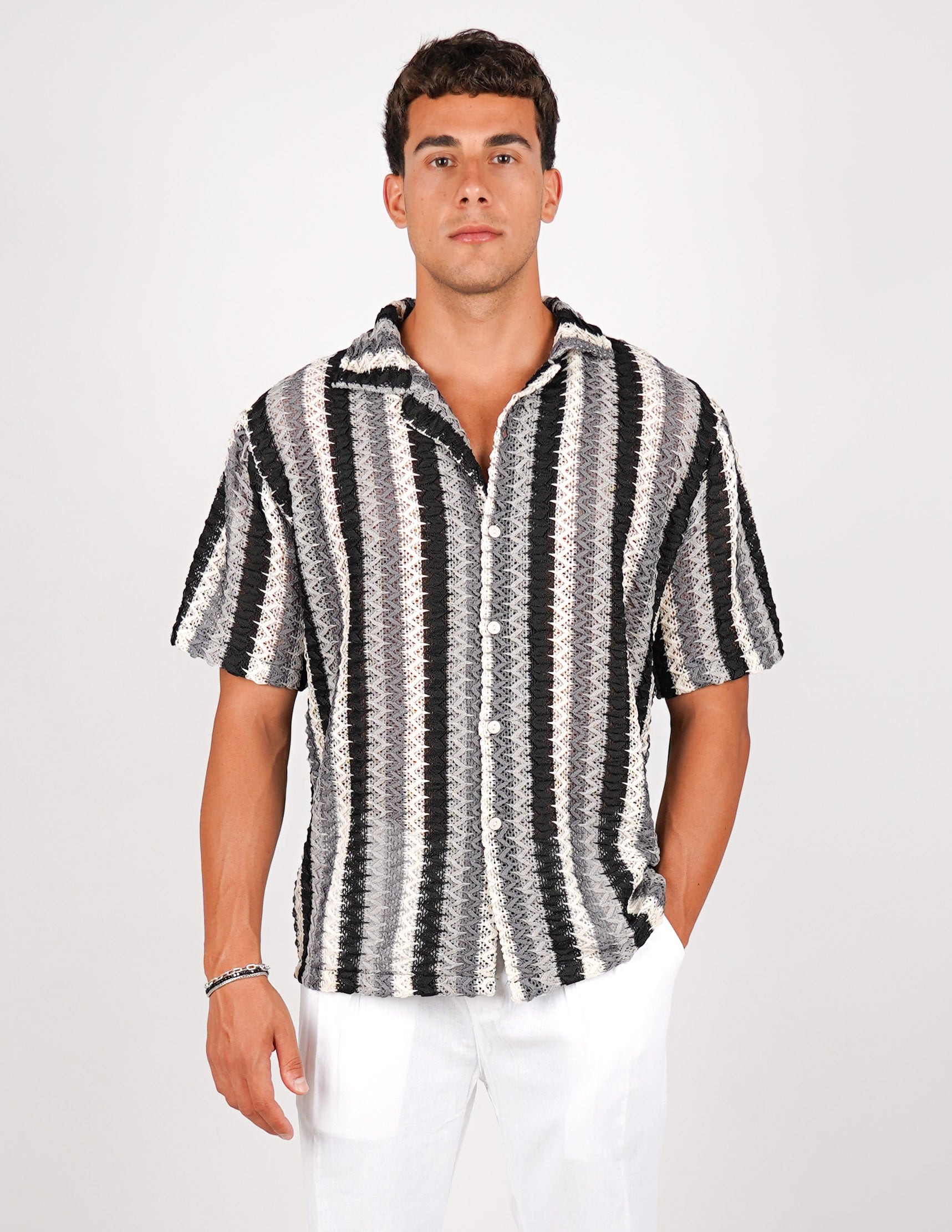 CAMICIA CROCHET A FANTASIA
