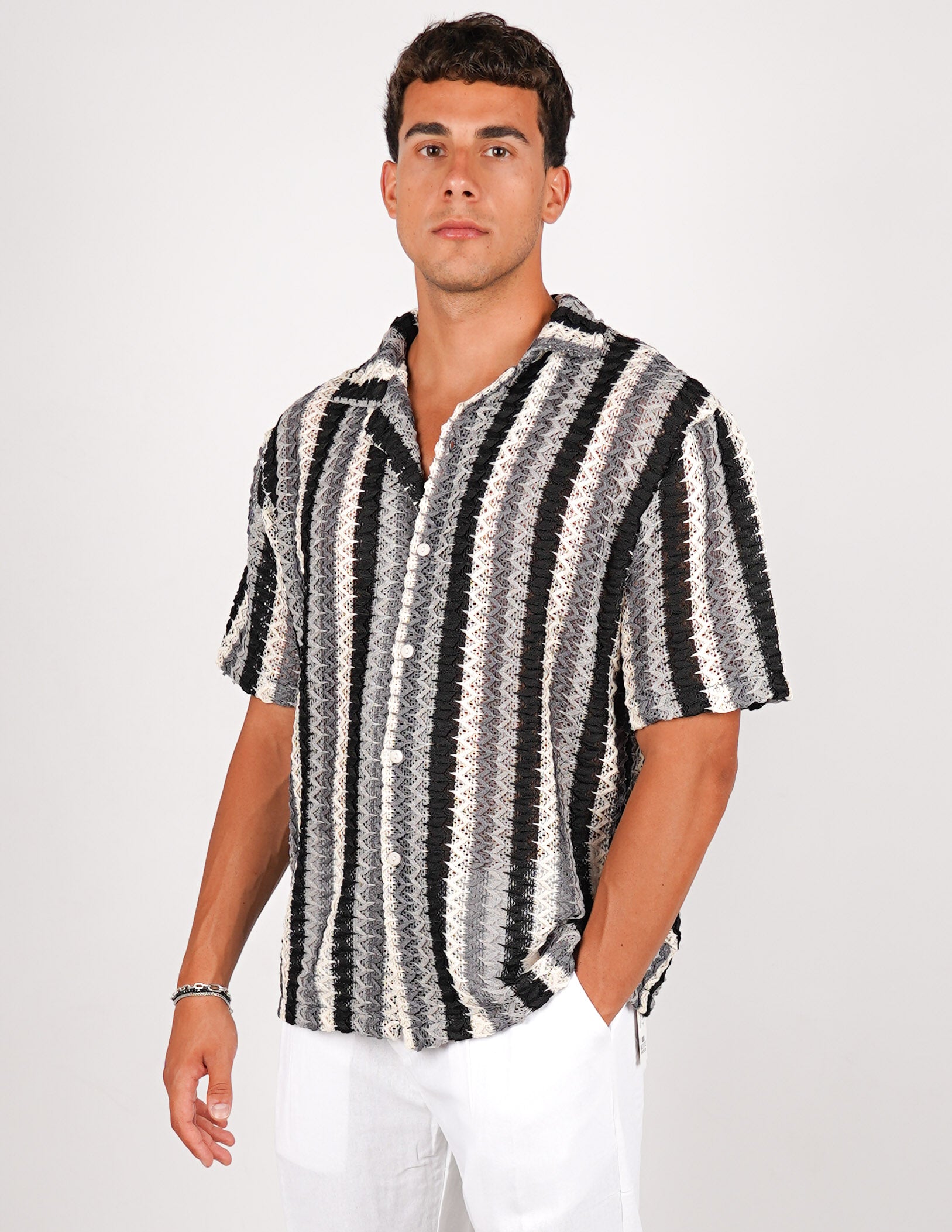 CAMICIA CROCHET A FANTASIA