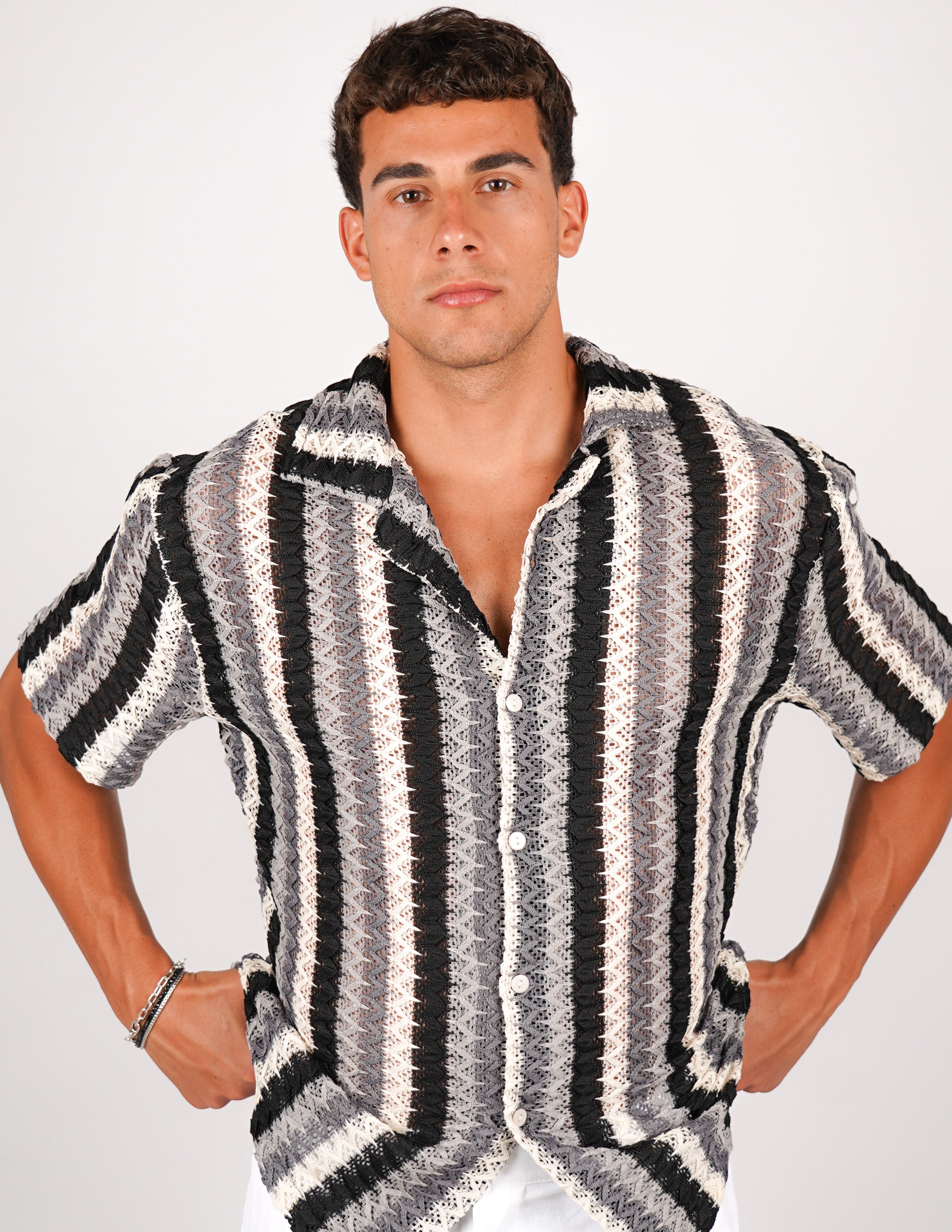CAMICIA CROCHET A FANTASIA