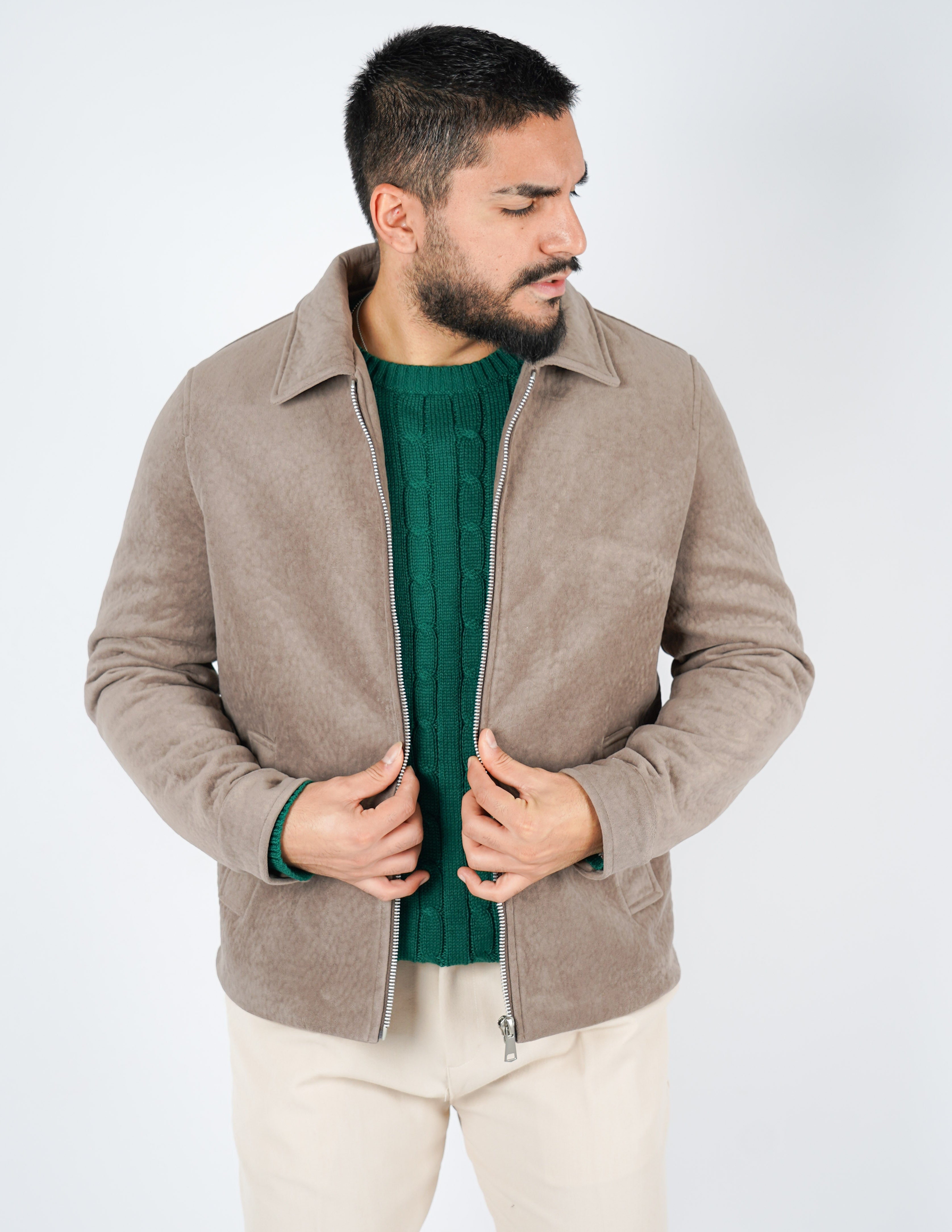 CAPPOTTINO CON COLLO SU TESSUTO STRUTTURATO