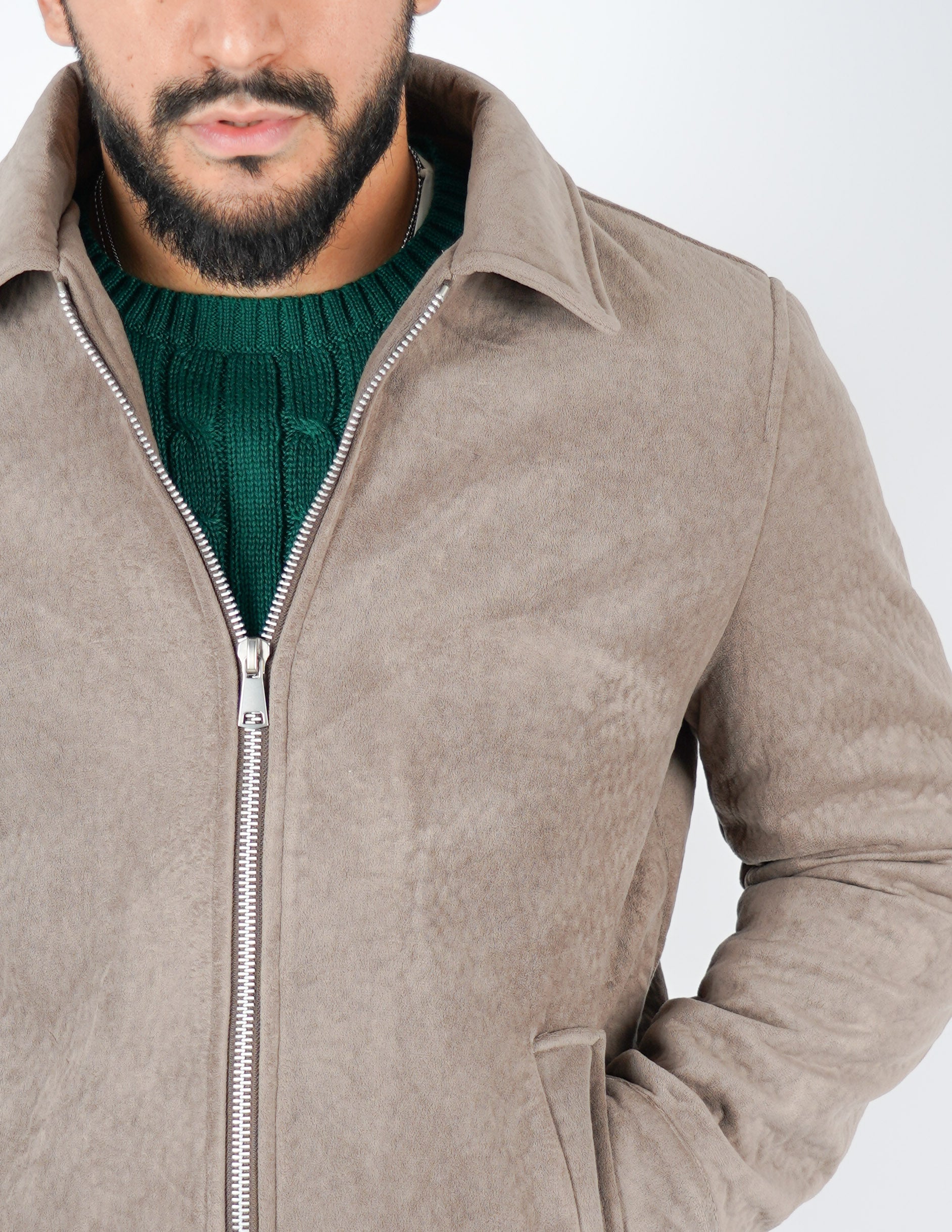 CAPPOTTINO CON COLLO SU TESSUTO STRUTTURATO