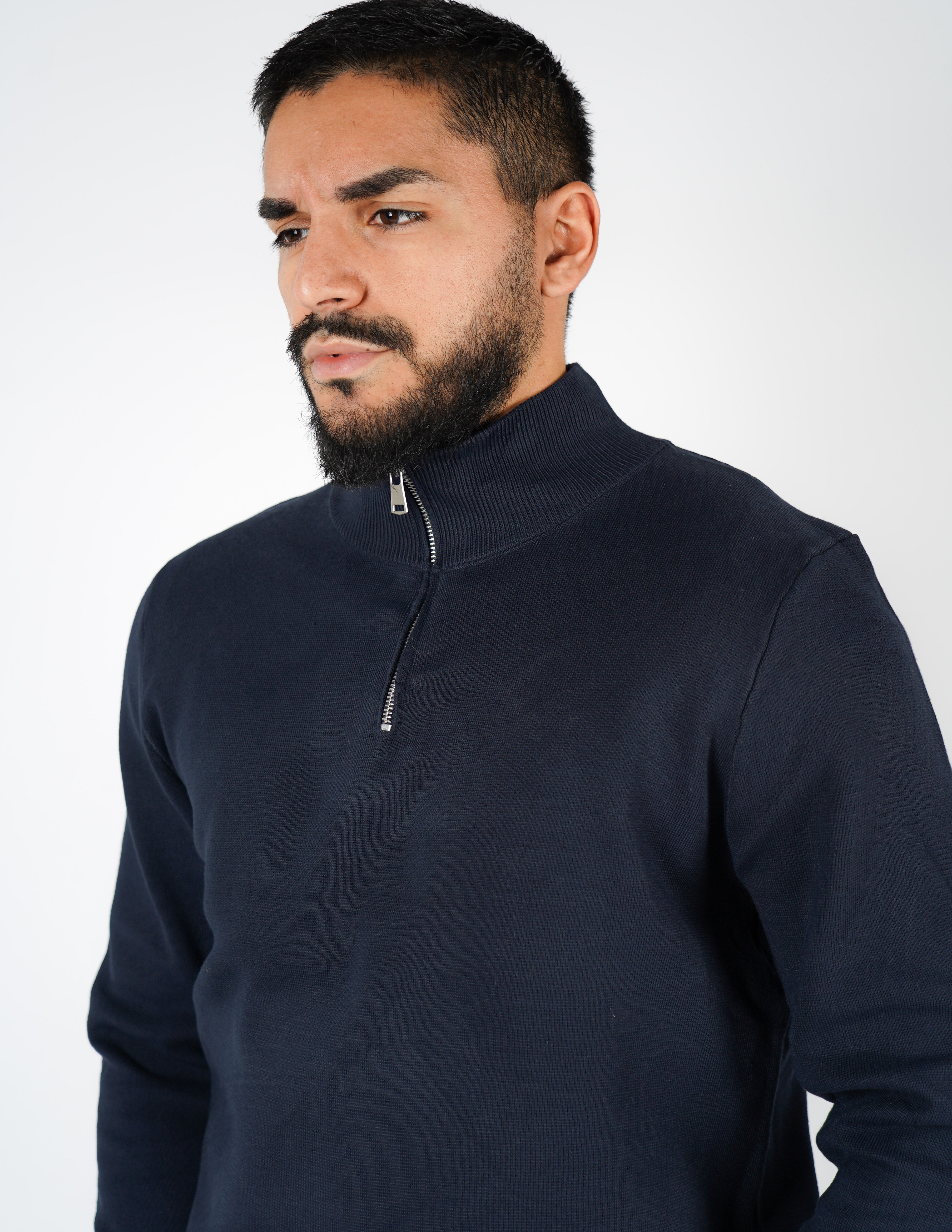 Maglione uomo mezza zip