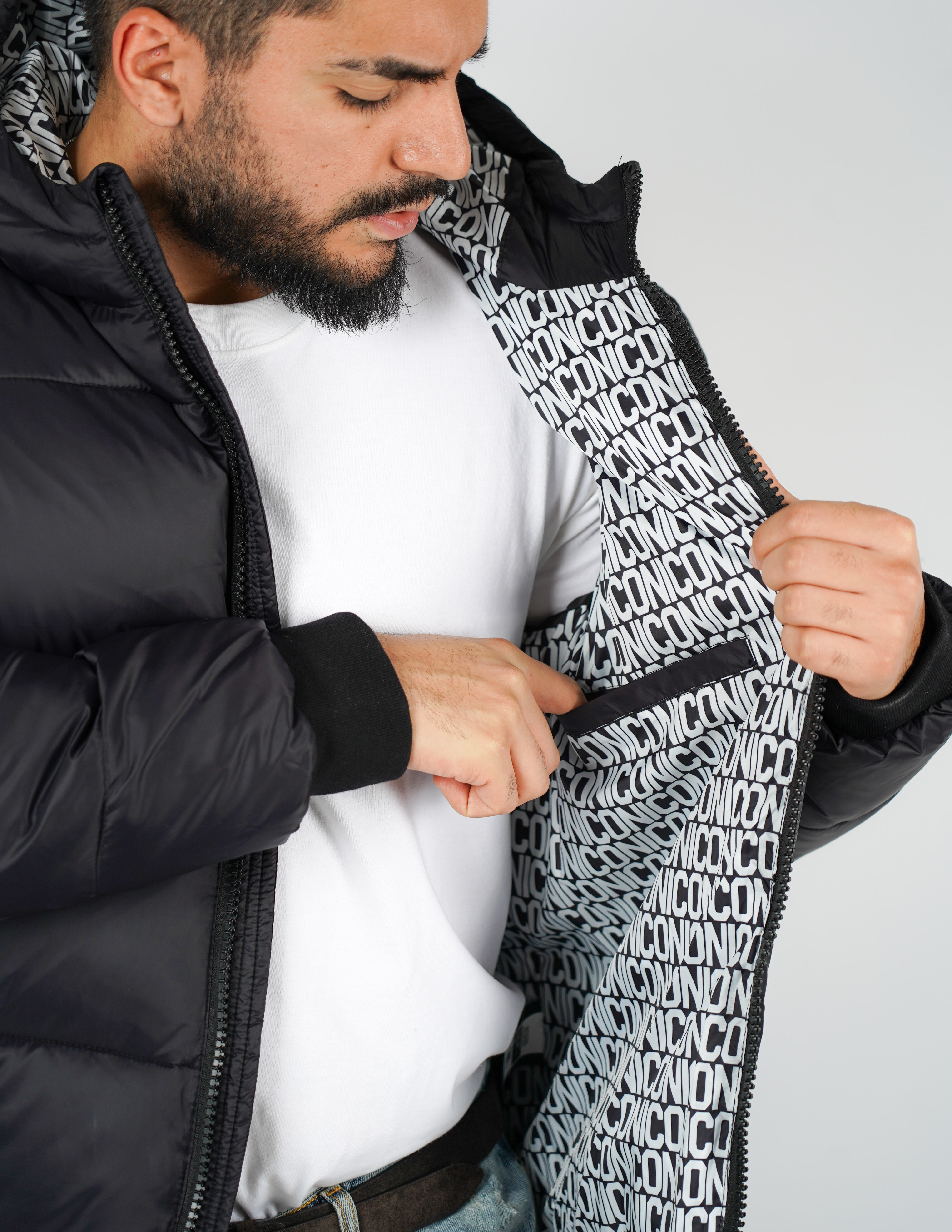 giubbino imbottito icon con logo