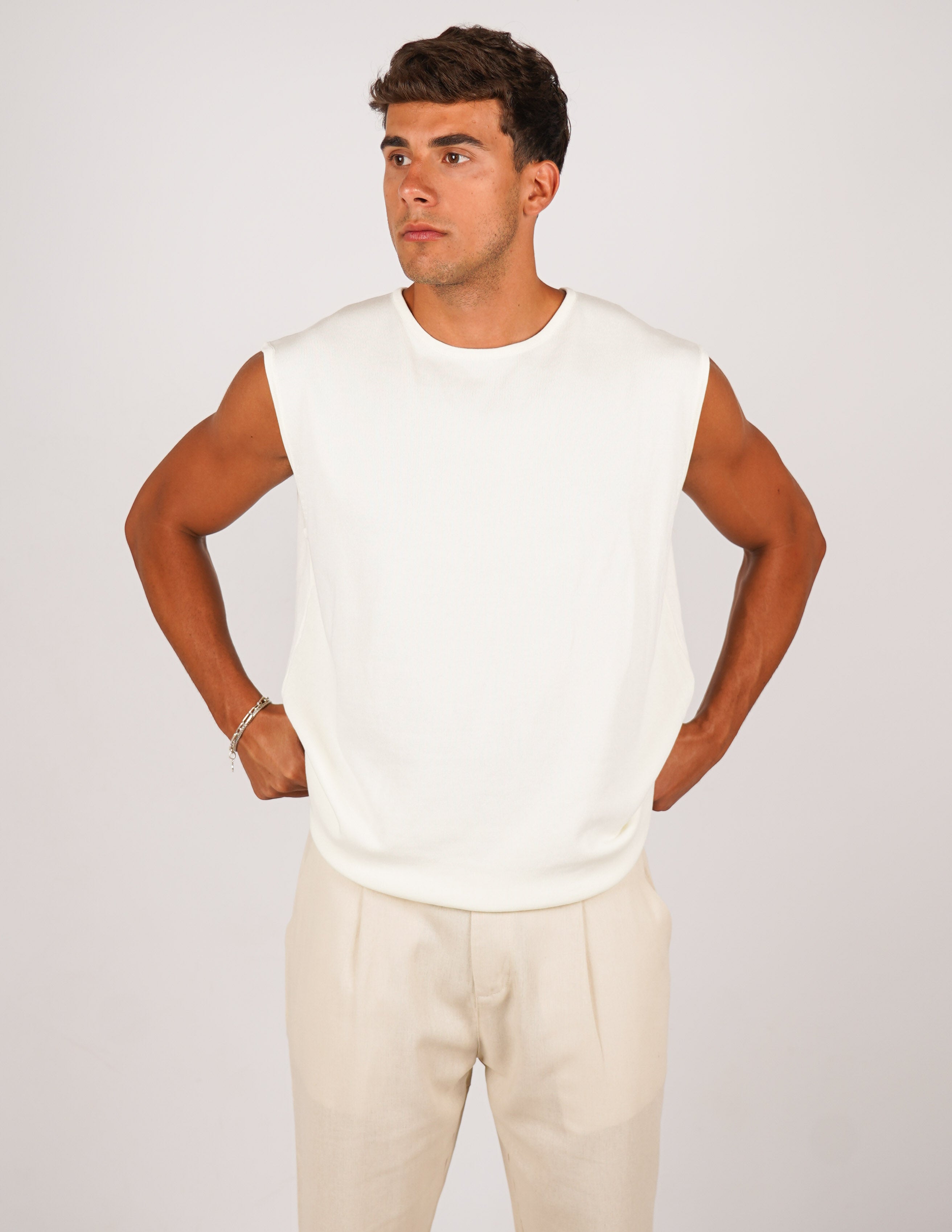 T-SHIRT IN FILO SMANICATA
