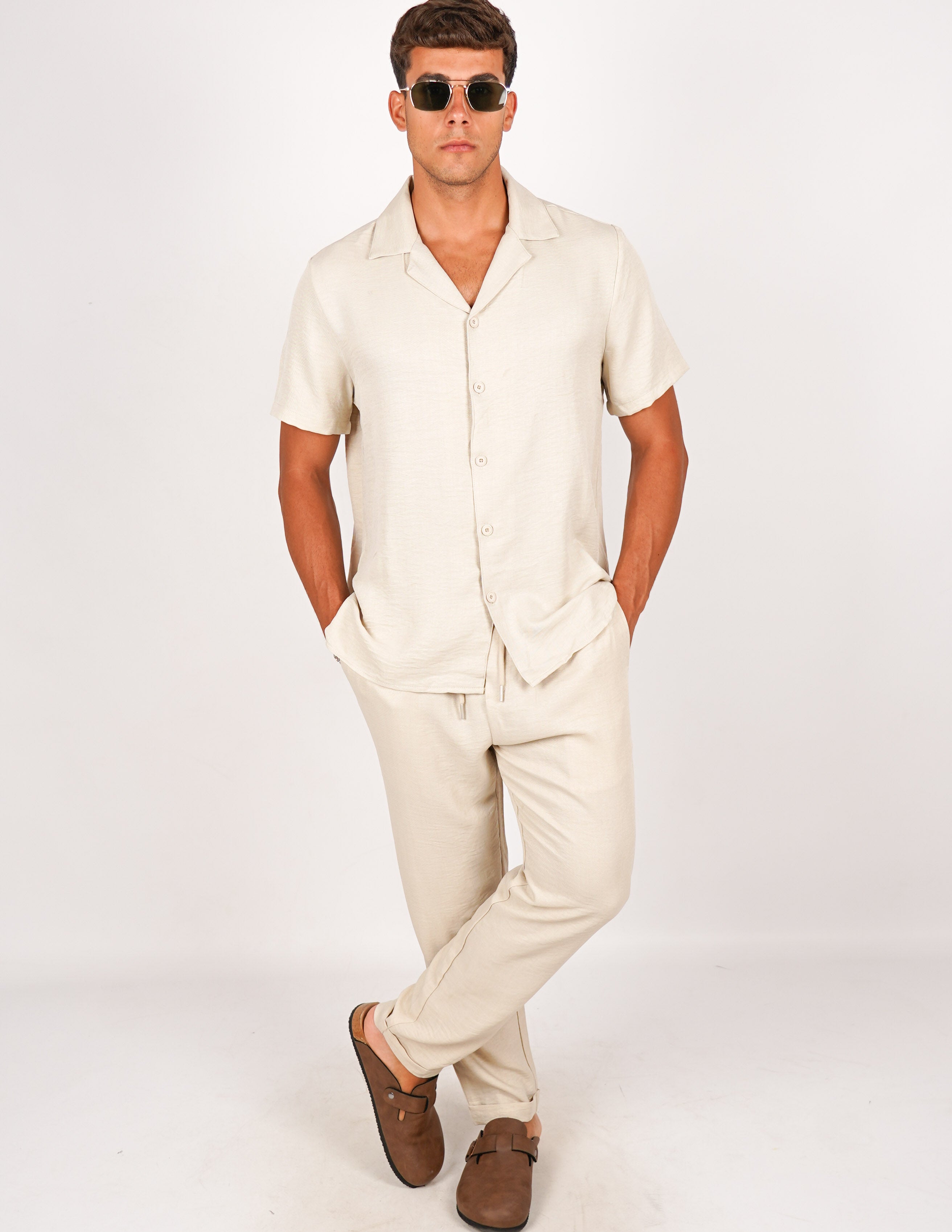 COORDINATO LEGGERO IN MISTO LINO
