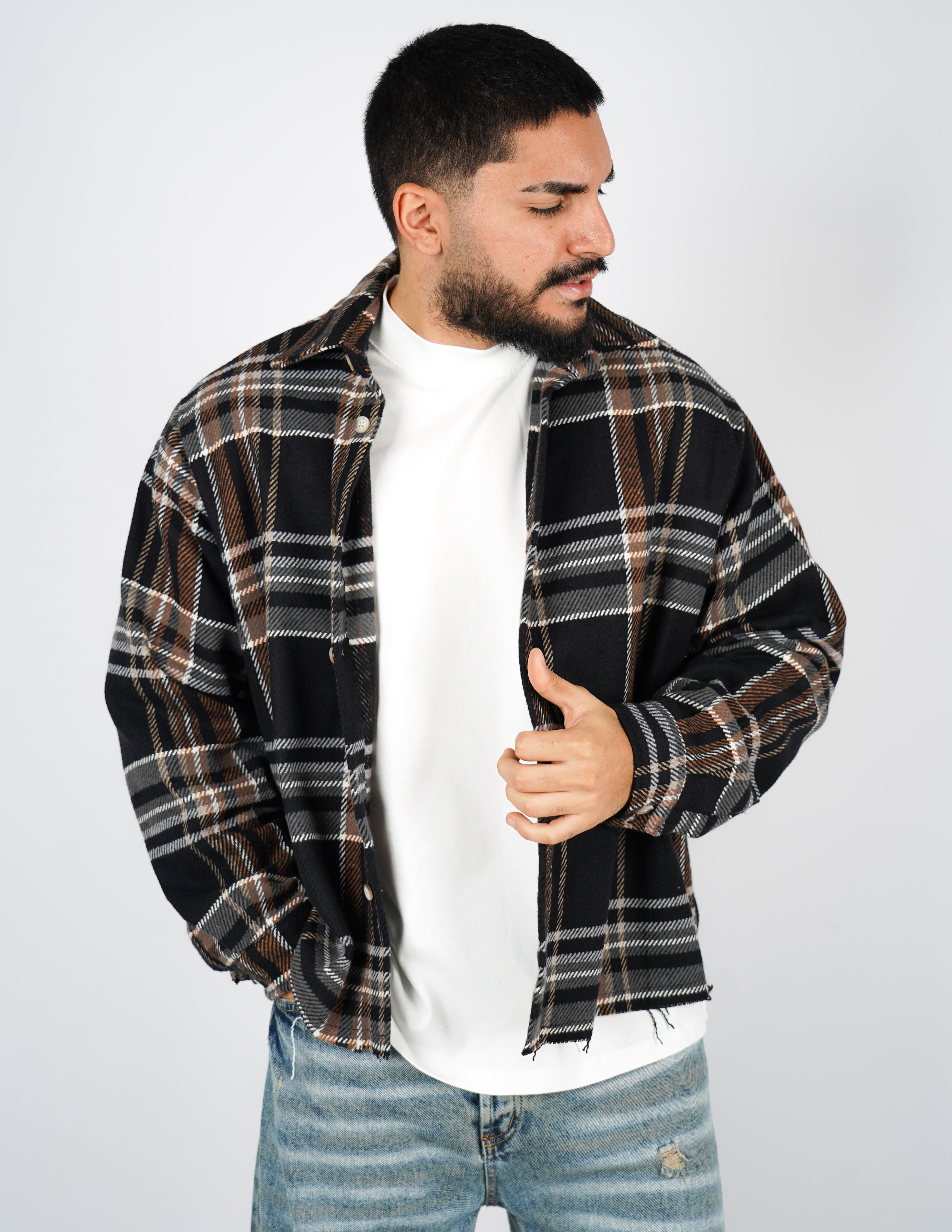 CAMICIA A QUADRI CROP FIT