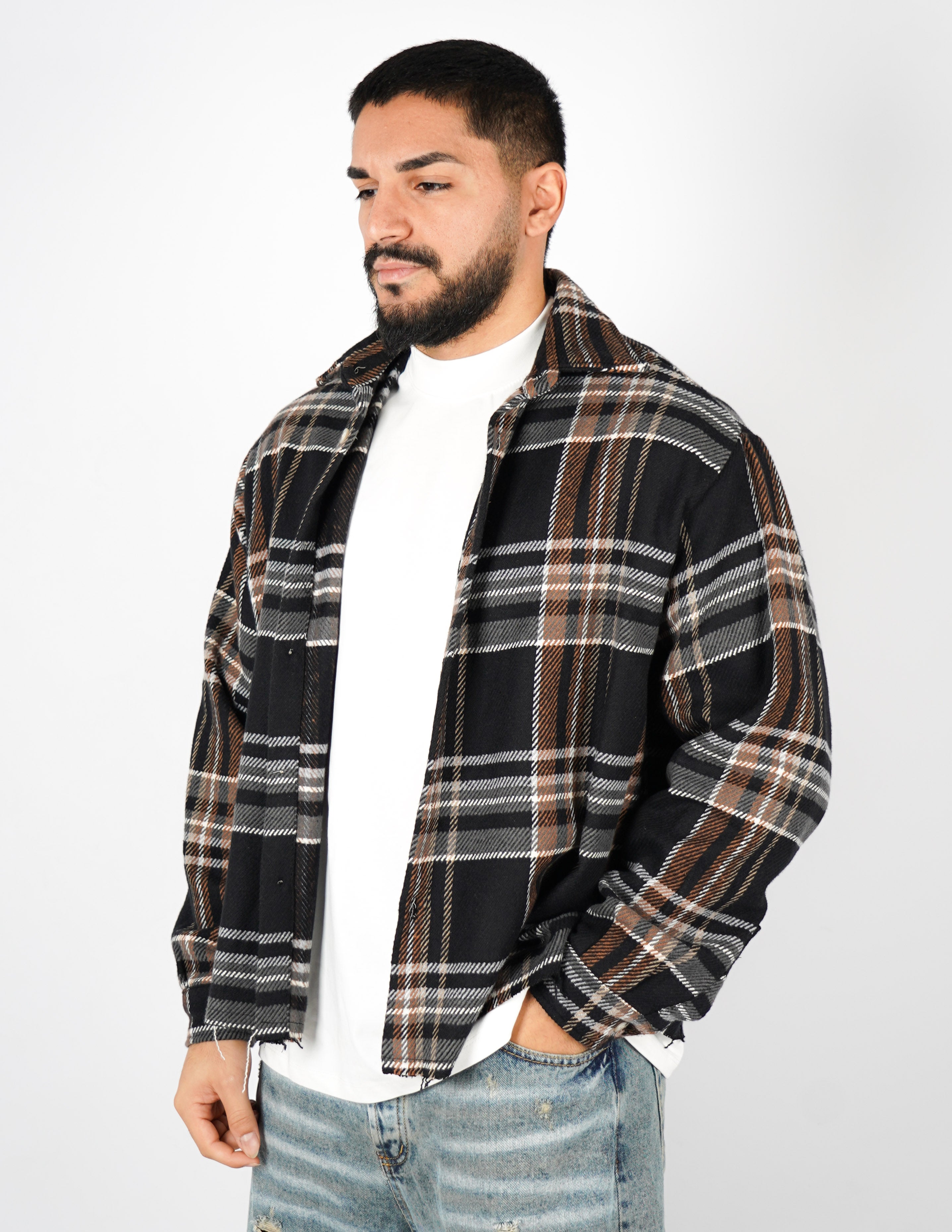 CAMICIA A QUADRI CROP FIT