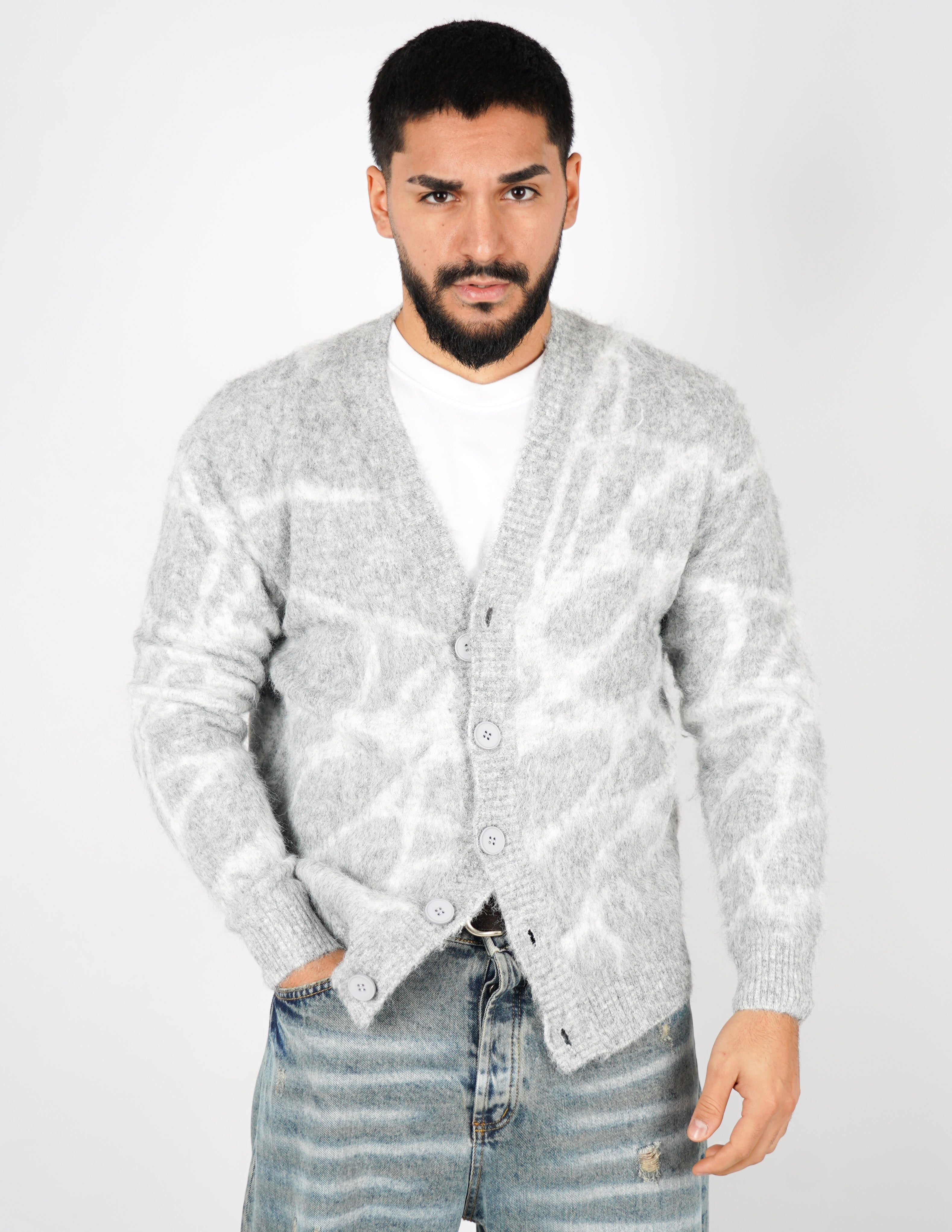 CARDIGAN STRUTTURATO A FANTASIA