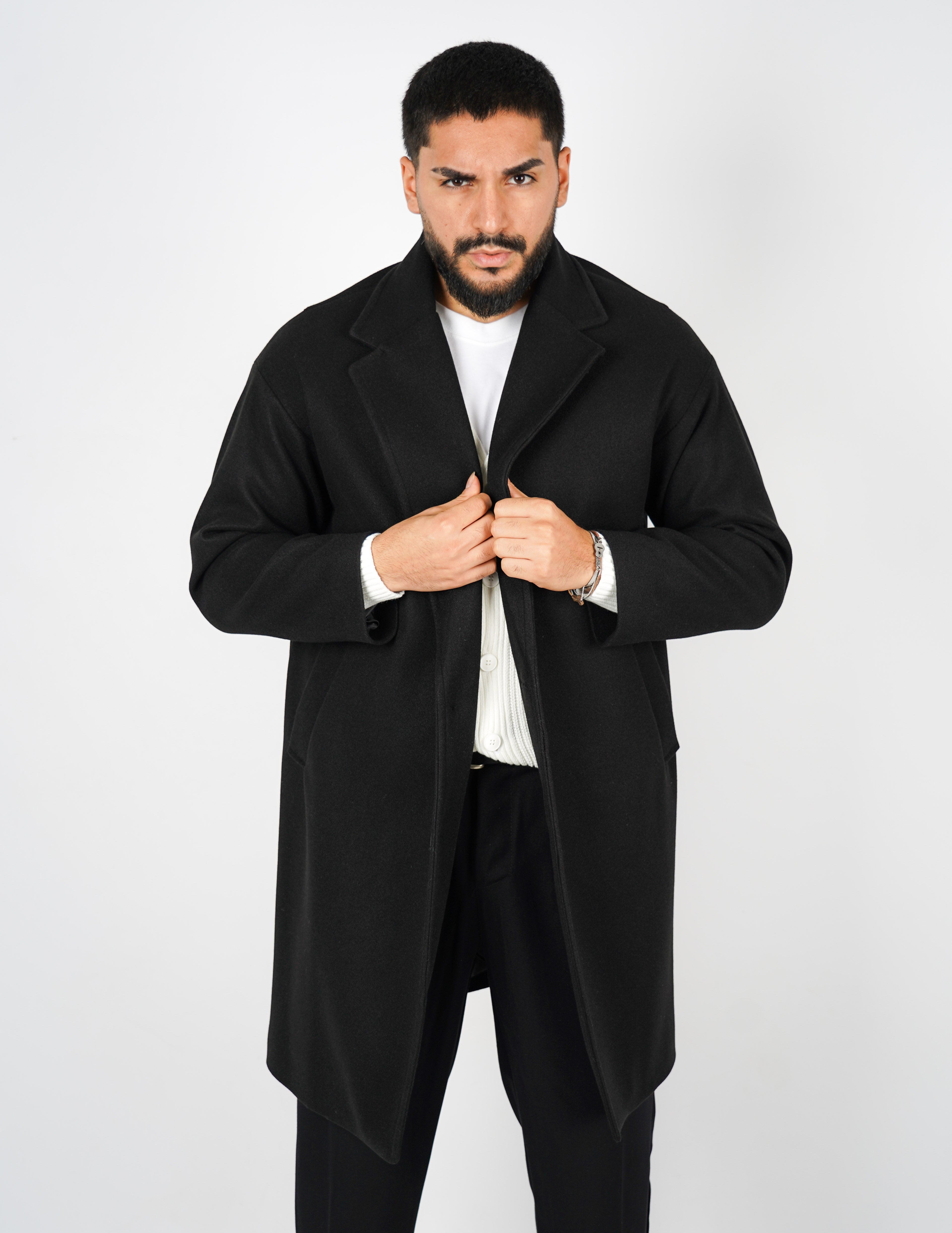 cappotto elegante monopetto oversize