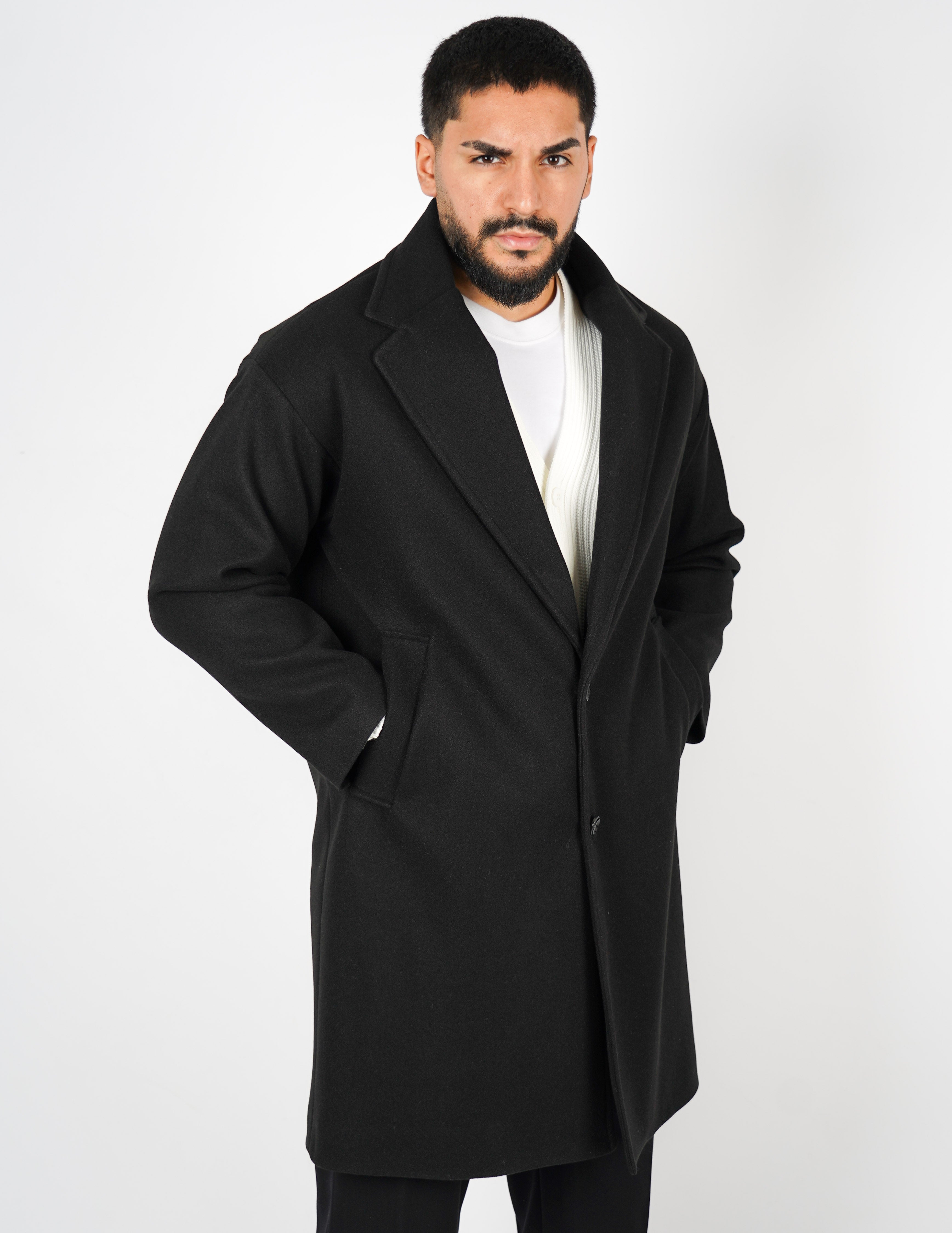 cappotto elegante monopetto oversize