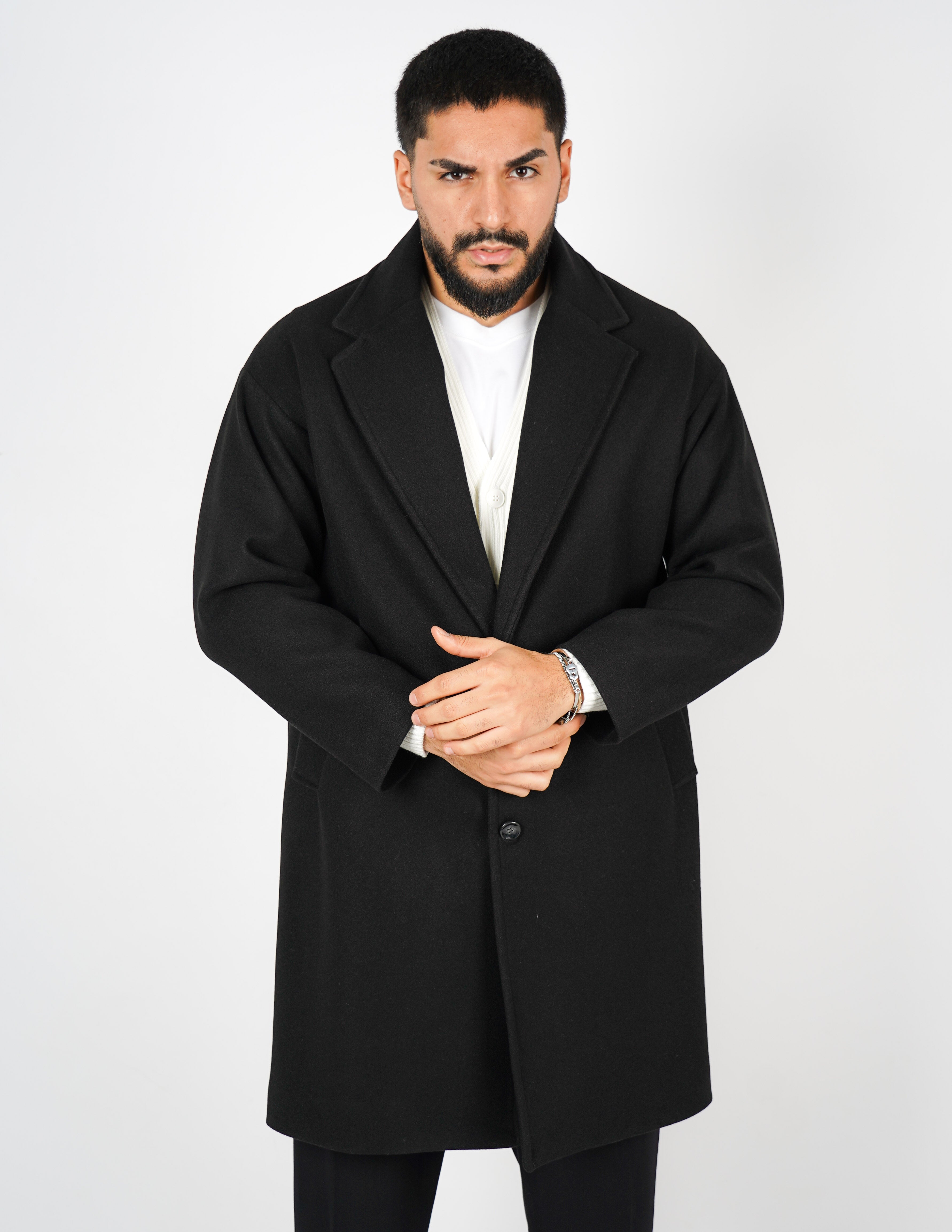 cappotto elegante monopetto oversize