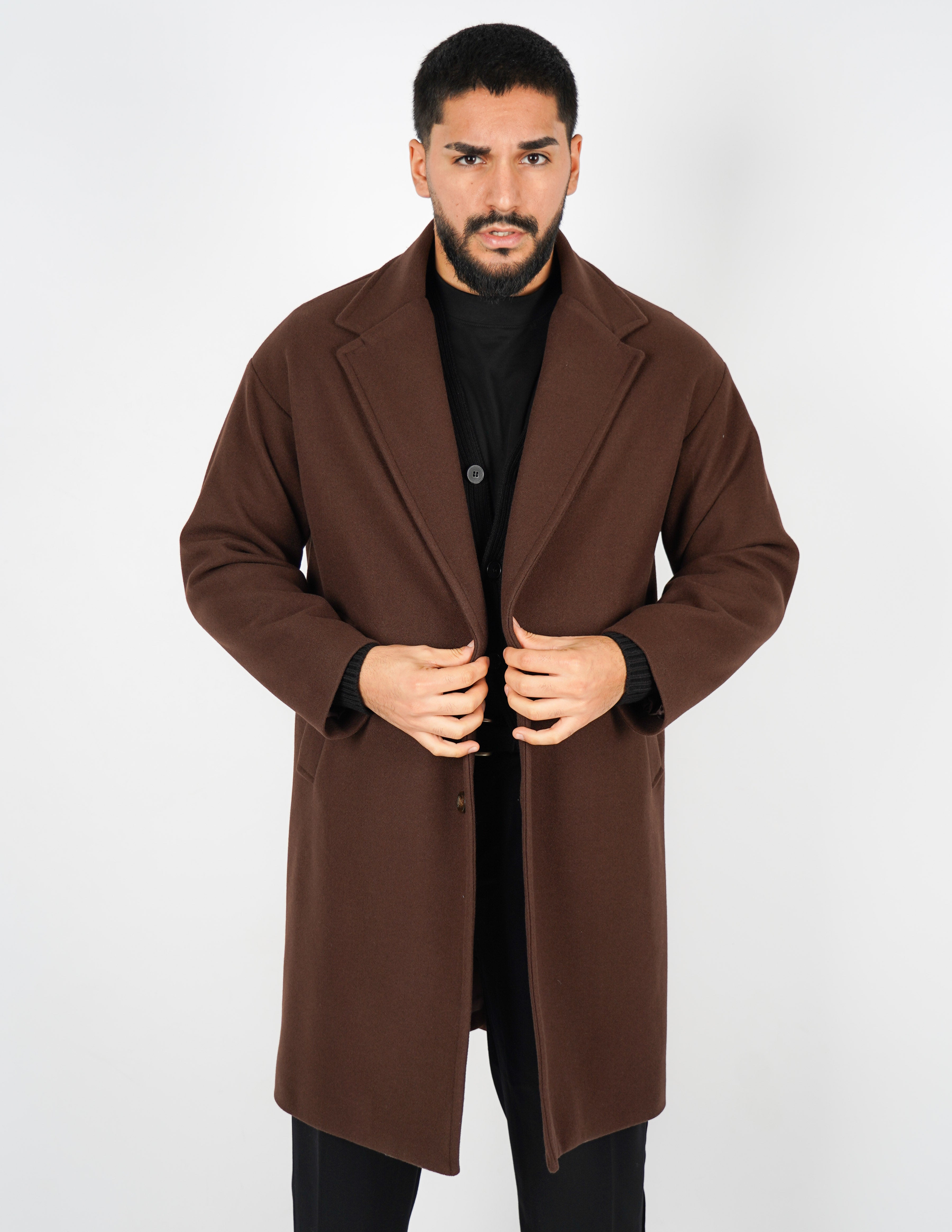 cappotto elegante monopetto oversize