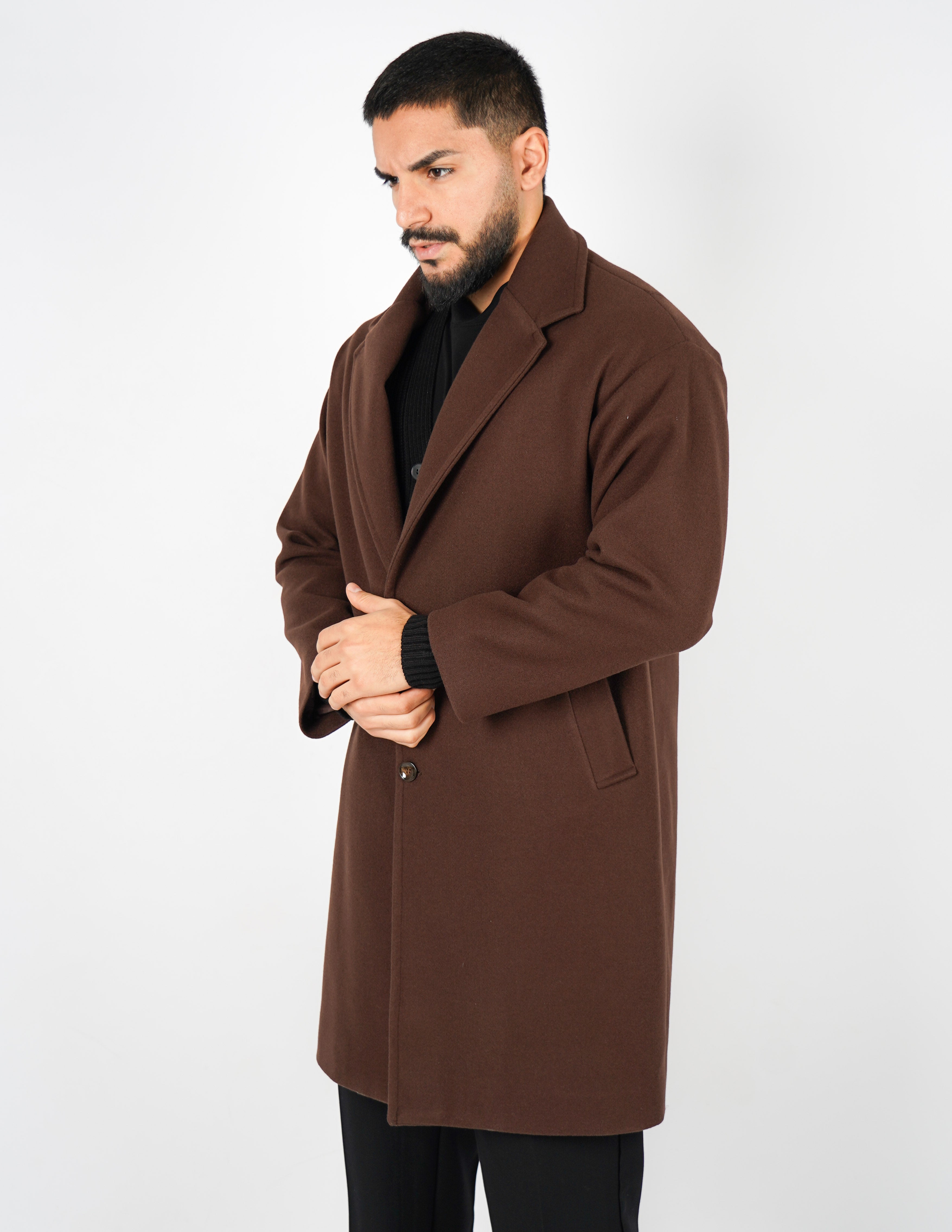 cappotto elegante monopetto oversize