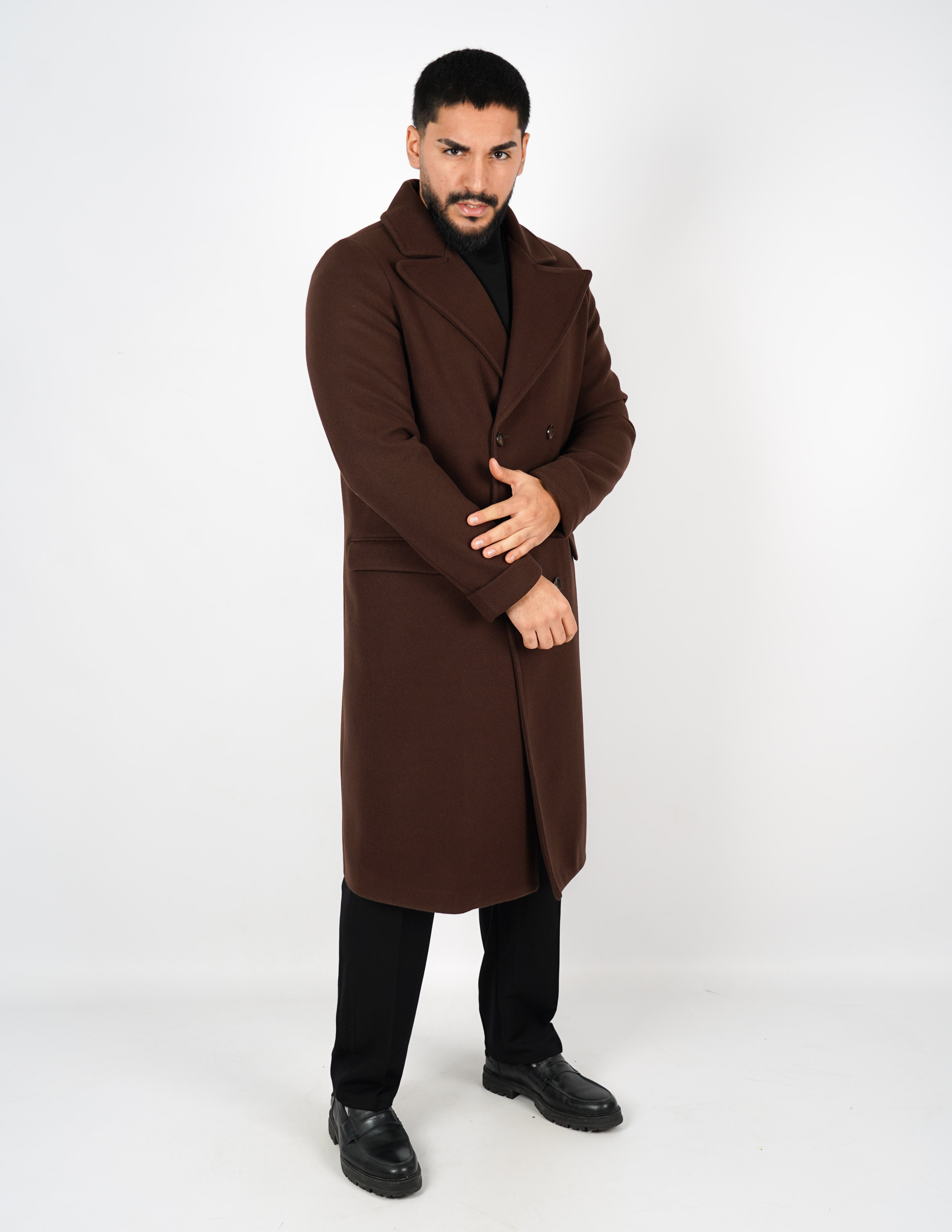 Cappotto elegante lungo doppiopetto