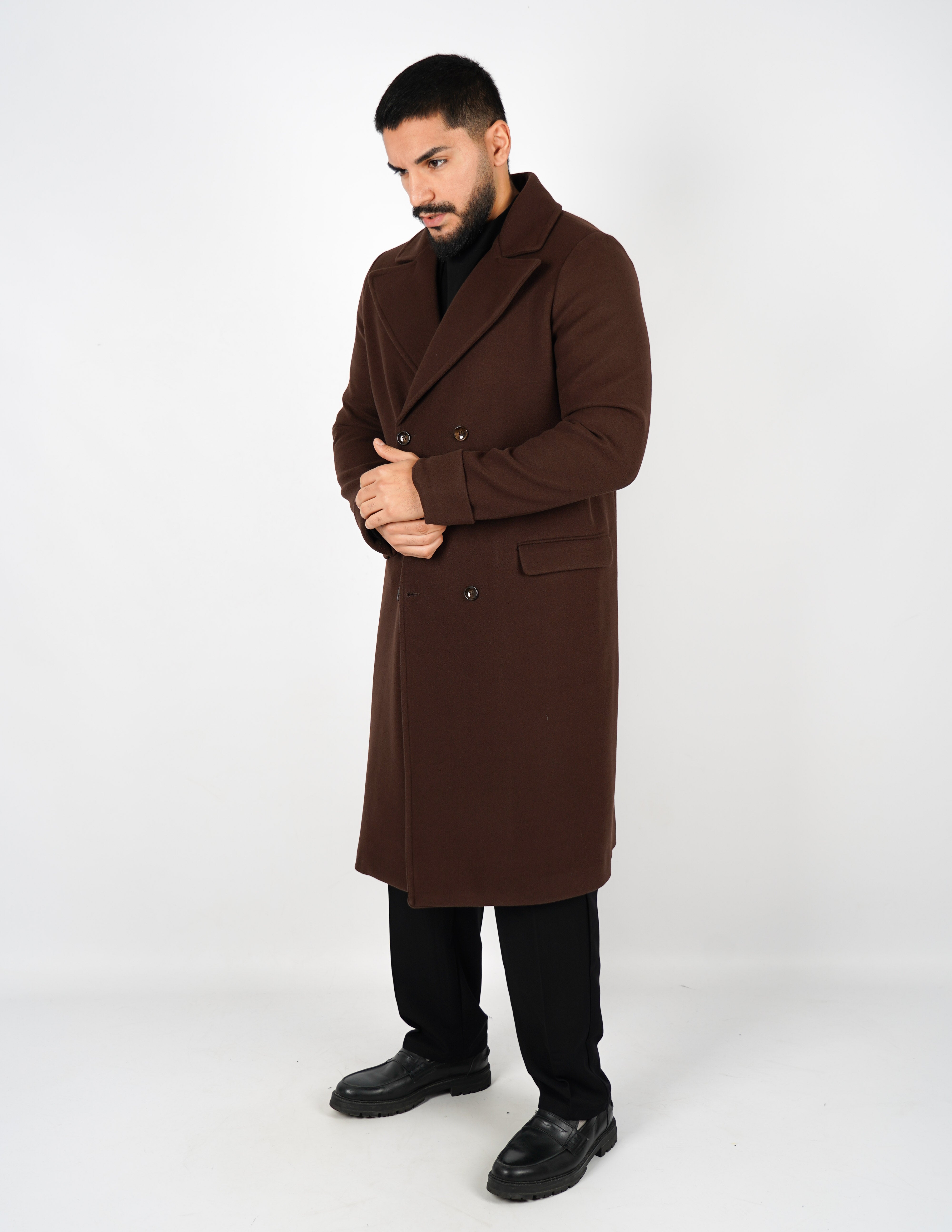 Cappotto elegante lungo doppiopetto