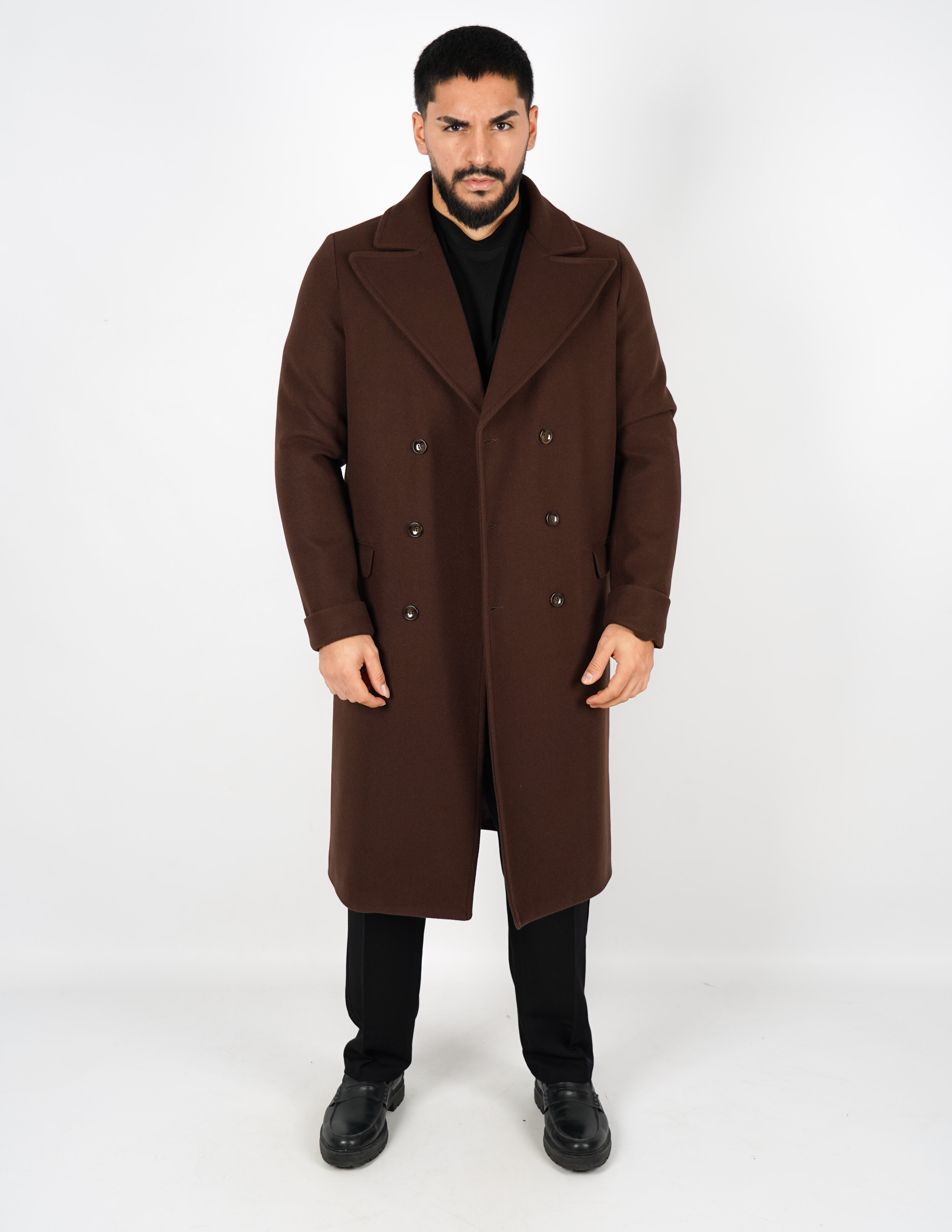 Cappotto elegante lungo doppiopetto
