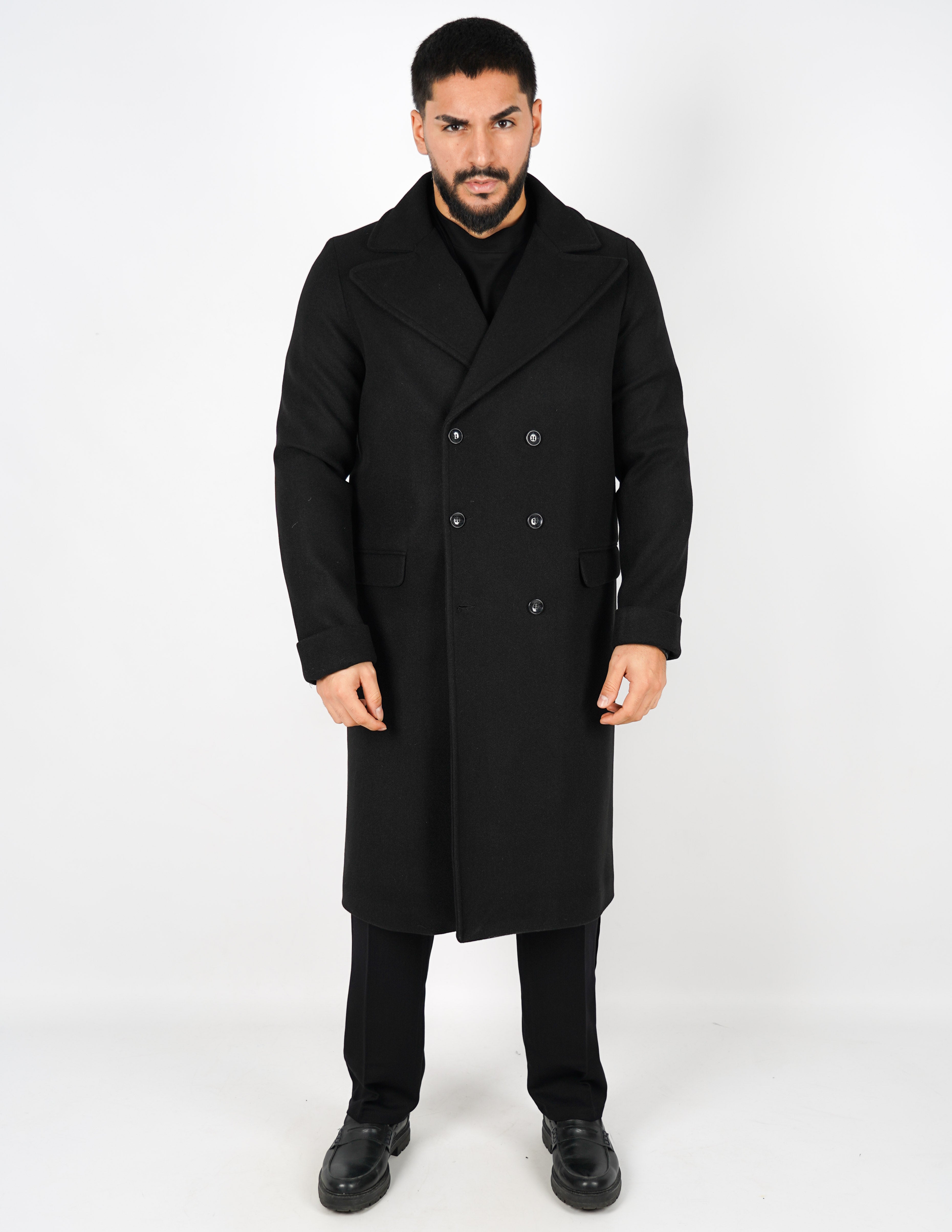 Cappotto elegante lungo doppiopetto