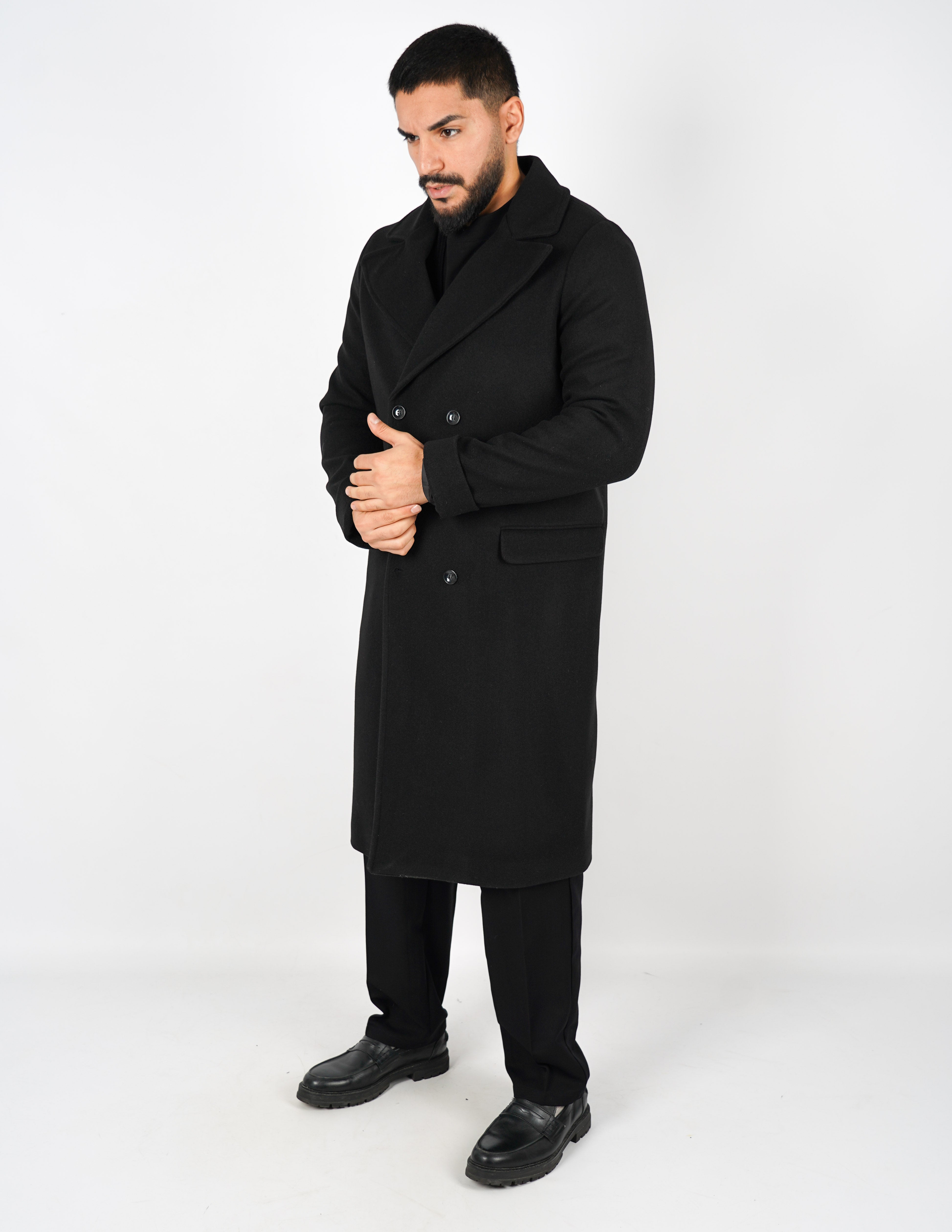 Cappotto elegante lungo doppiopetto
