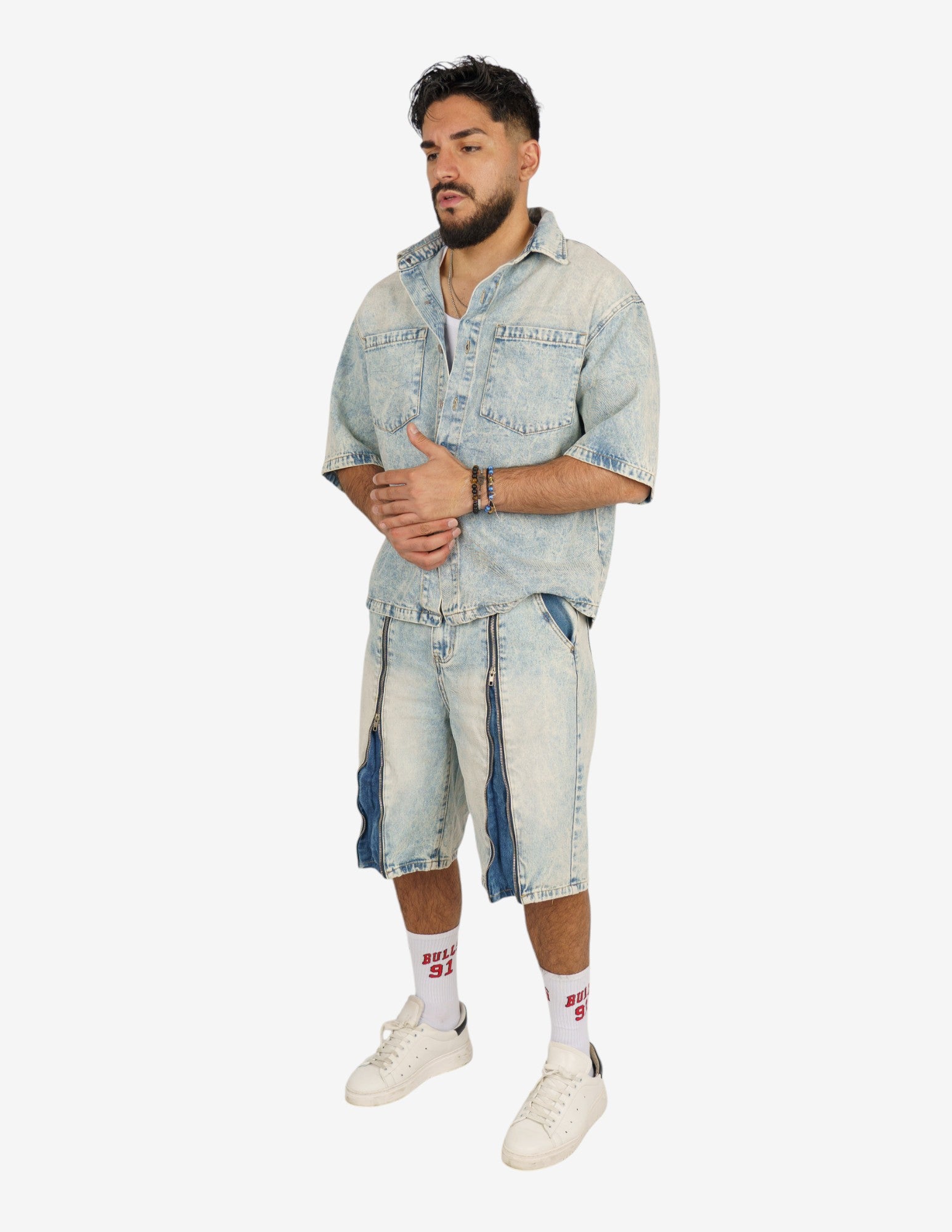 Coordinato di jeans strutturato