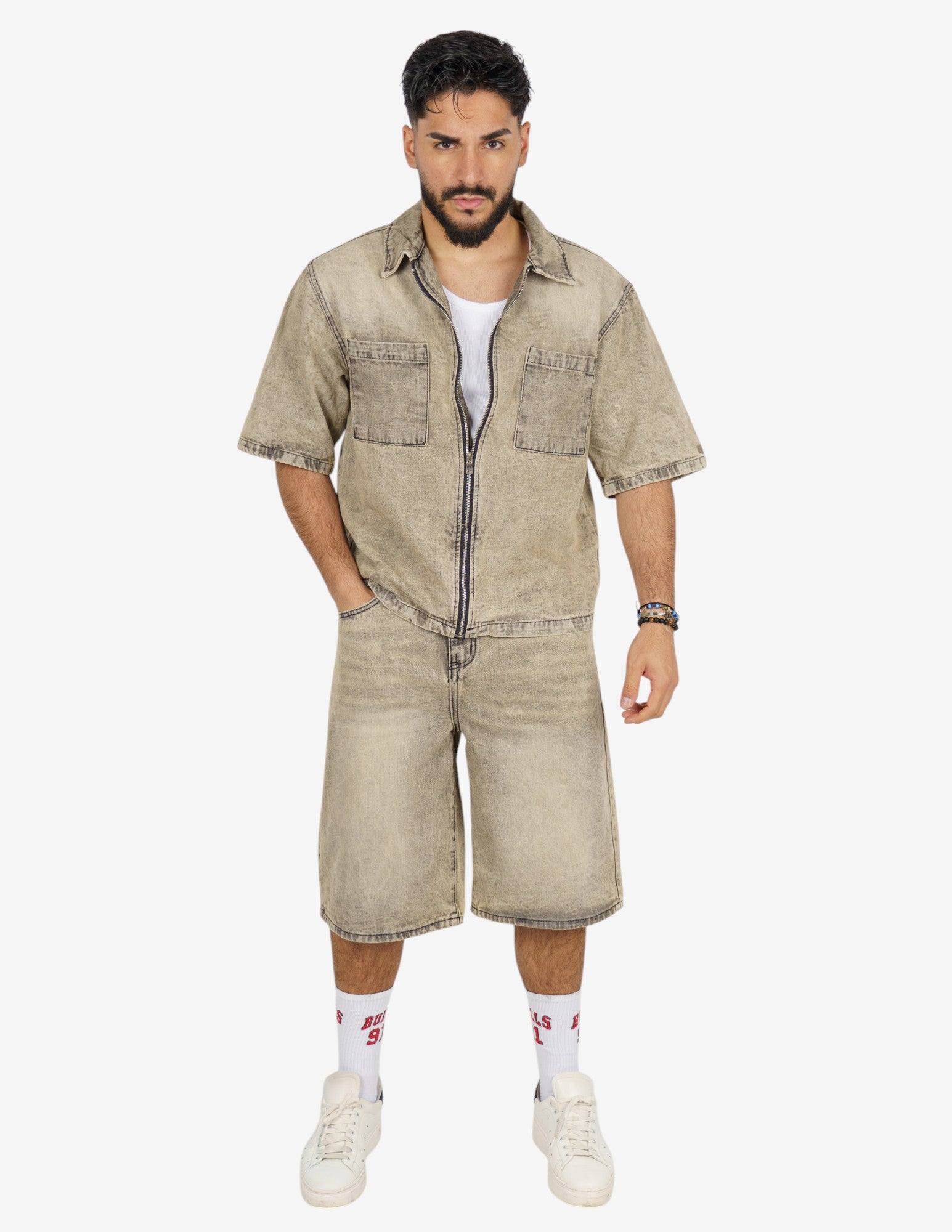 Coordinato di jeans strutturato